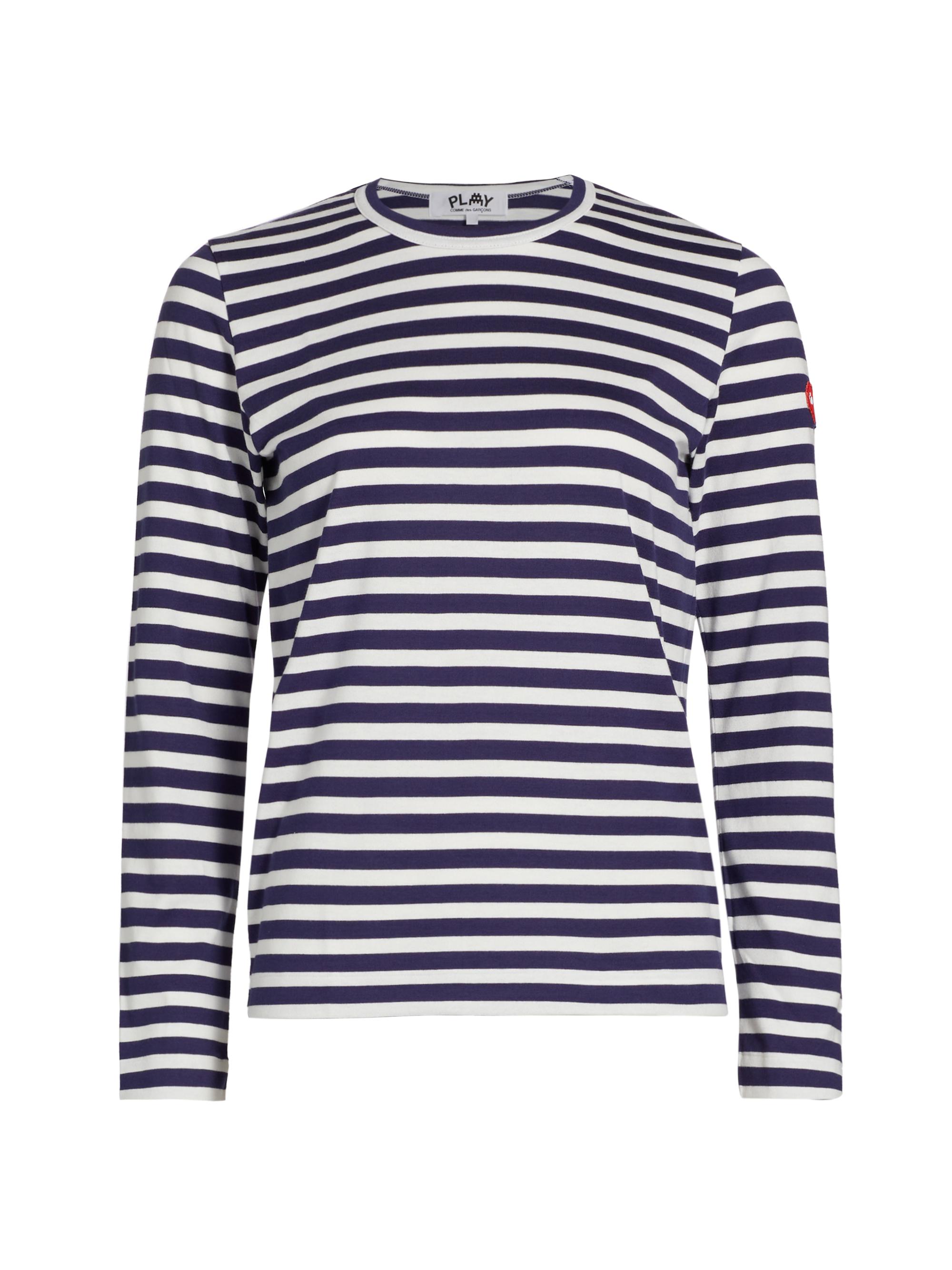 Nili Lotan Susana Striped Cotton Long-Sleeve T-Shirt | Saks Fifth