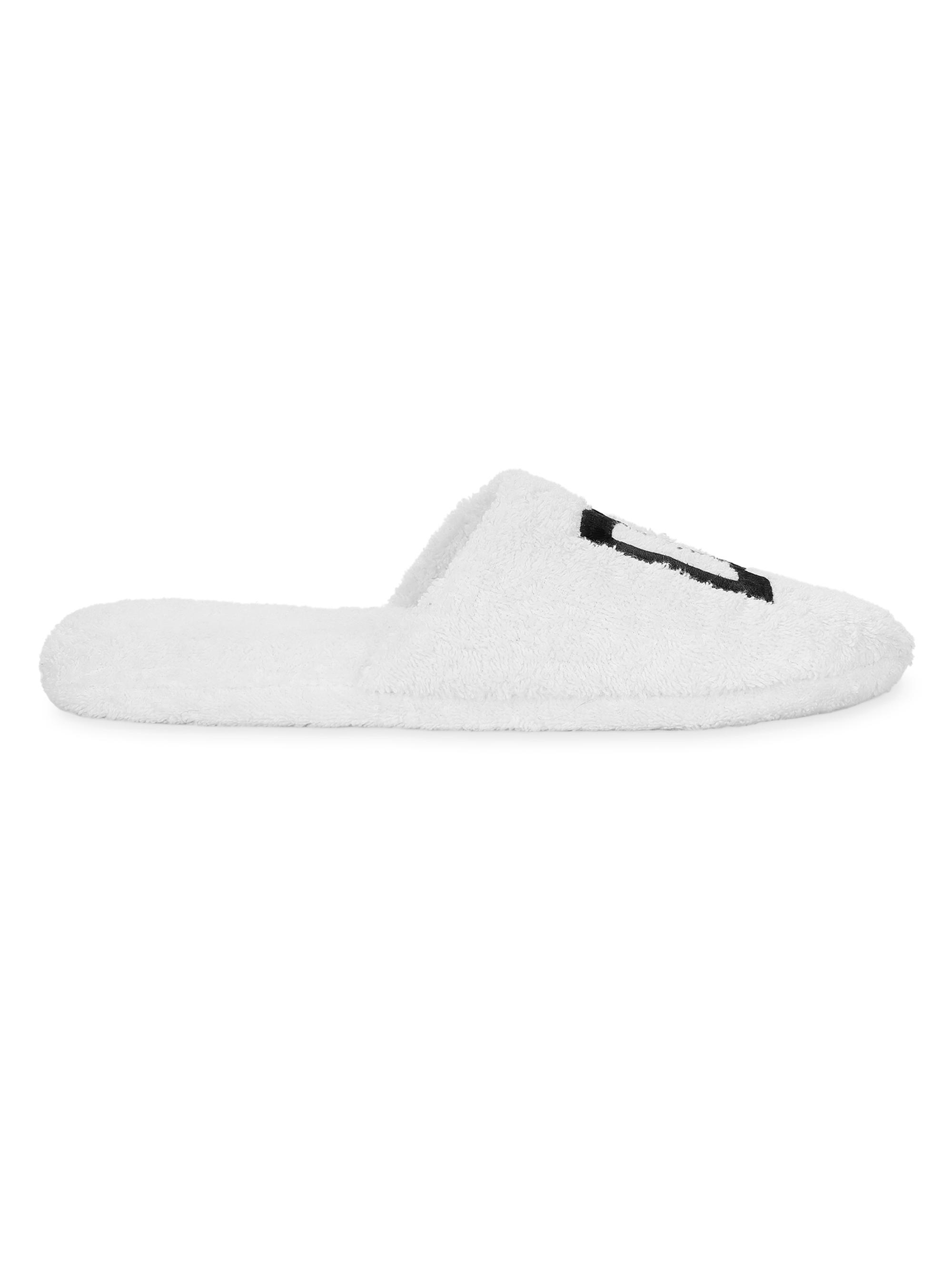 Dolce&Gabbana DG Logo Embroidered Slippers | Saks Fifth Avenue