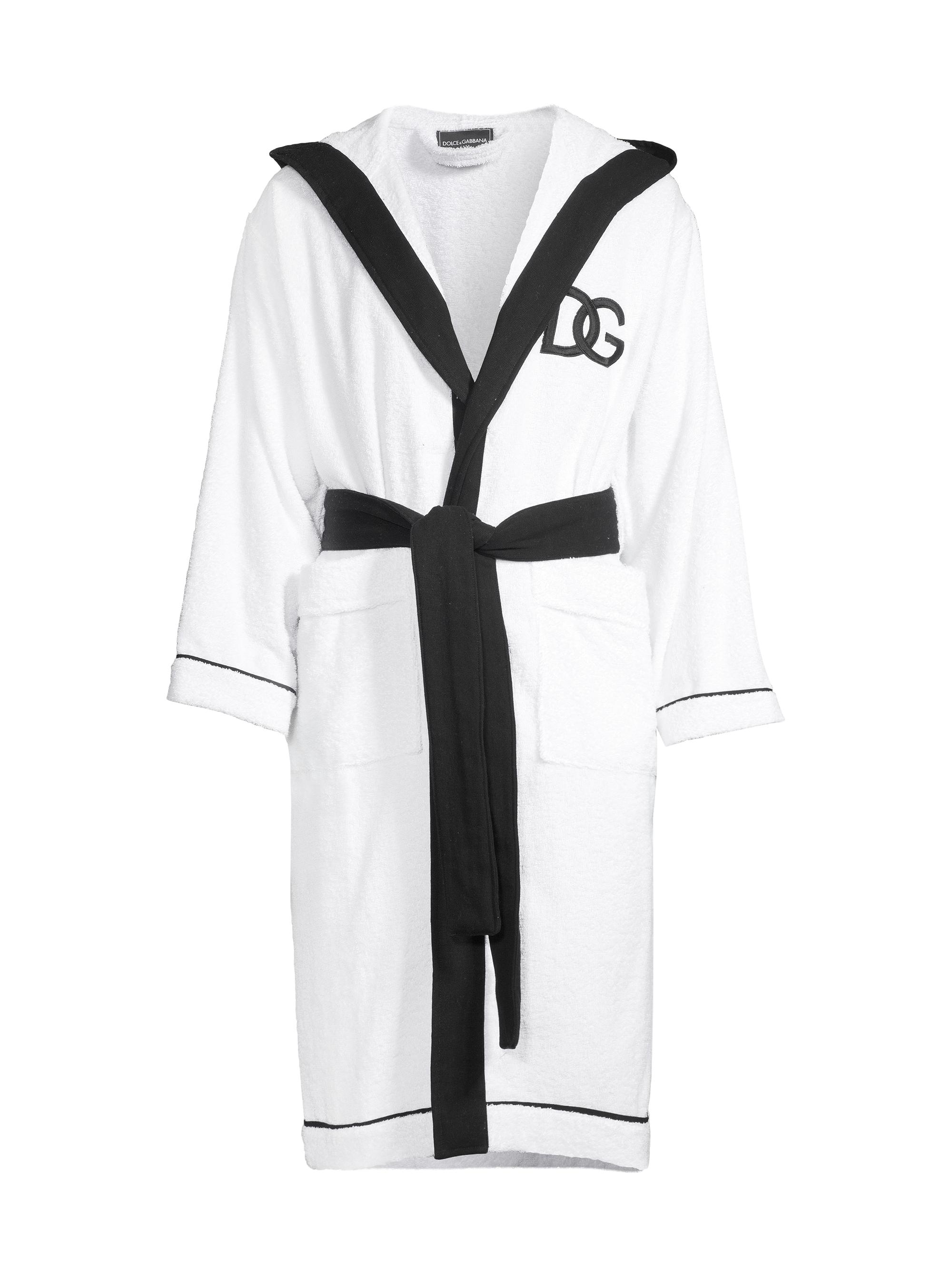 Jacquard Logo Bath Robe
