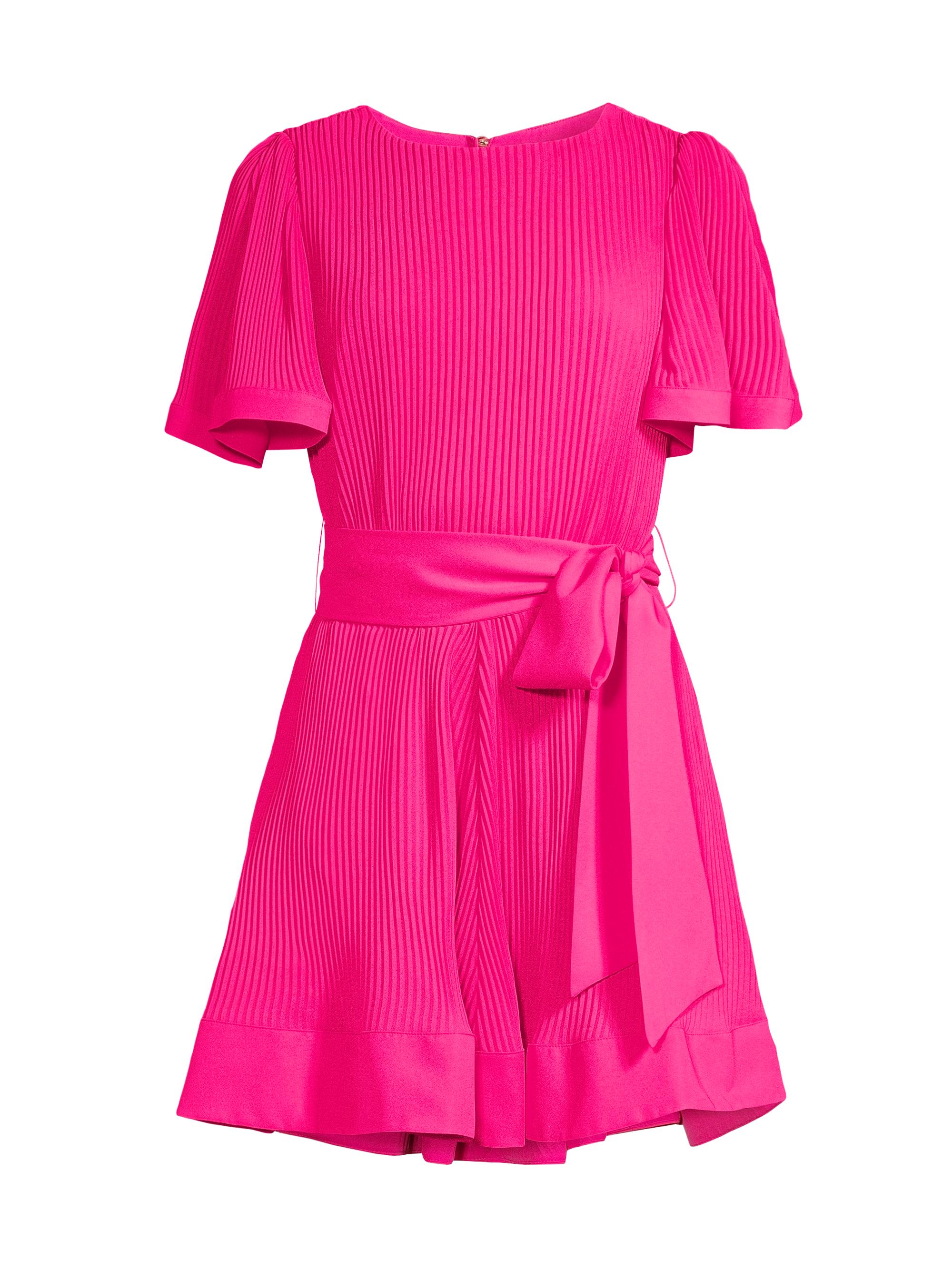 Milly Women's Lumi Pleated Minidress -  Pink