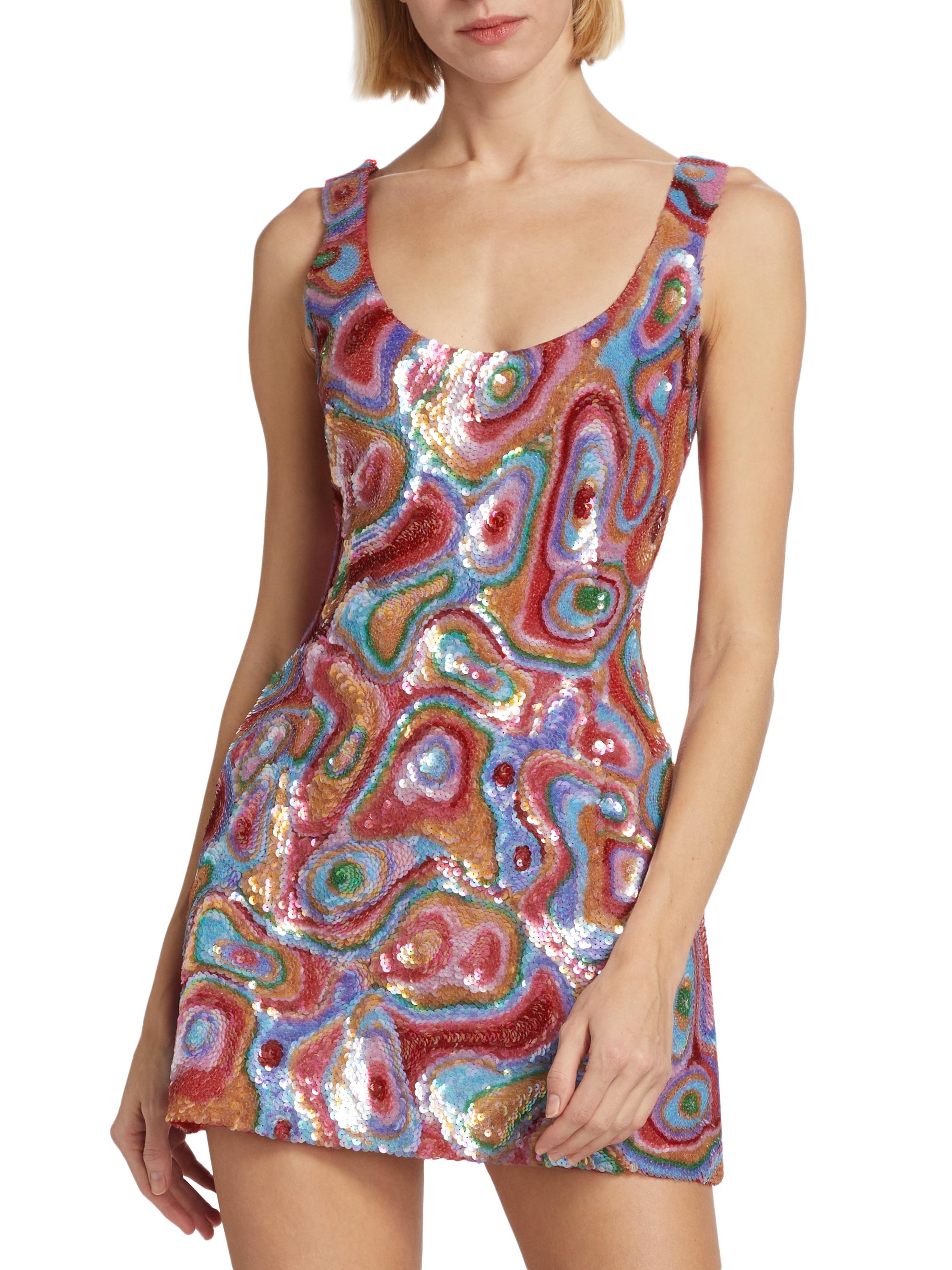 Markarian Cecilia Kaleidoscope Sequin Minidress | Saks Fifth Avenue
