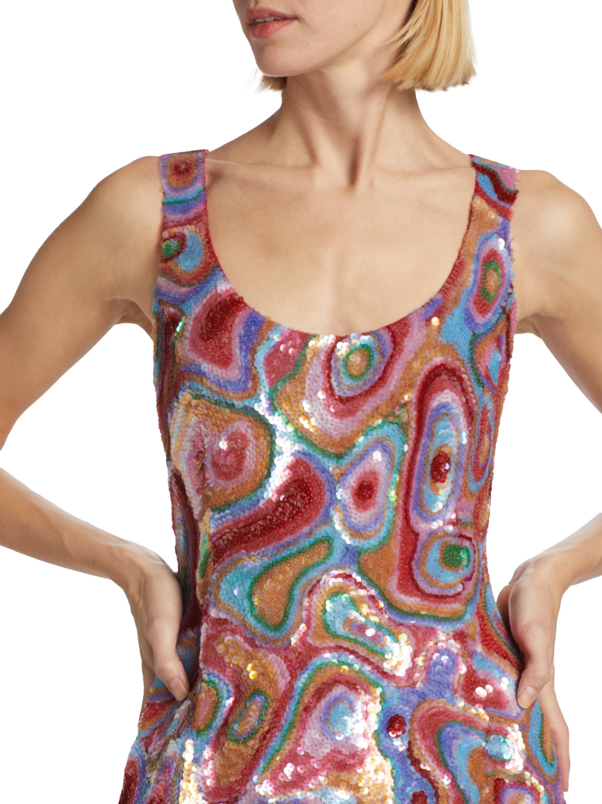 Markarian Cecilia Kaleidoscope Sequin Minidress | Saks Fifth Avenue