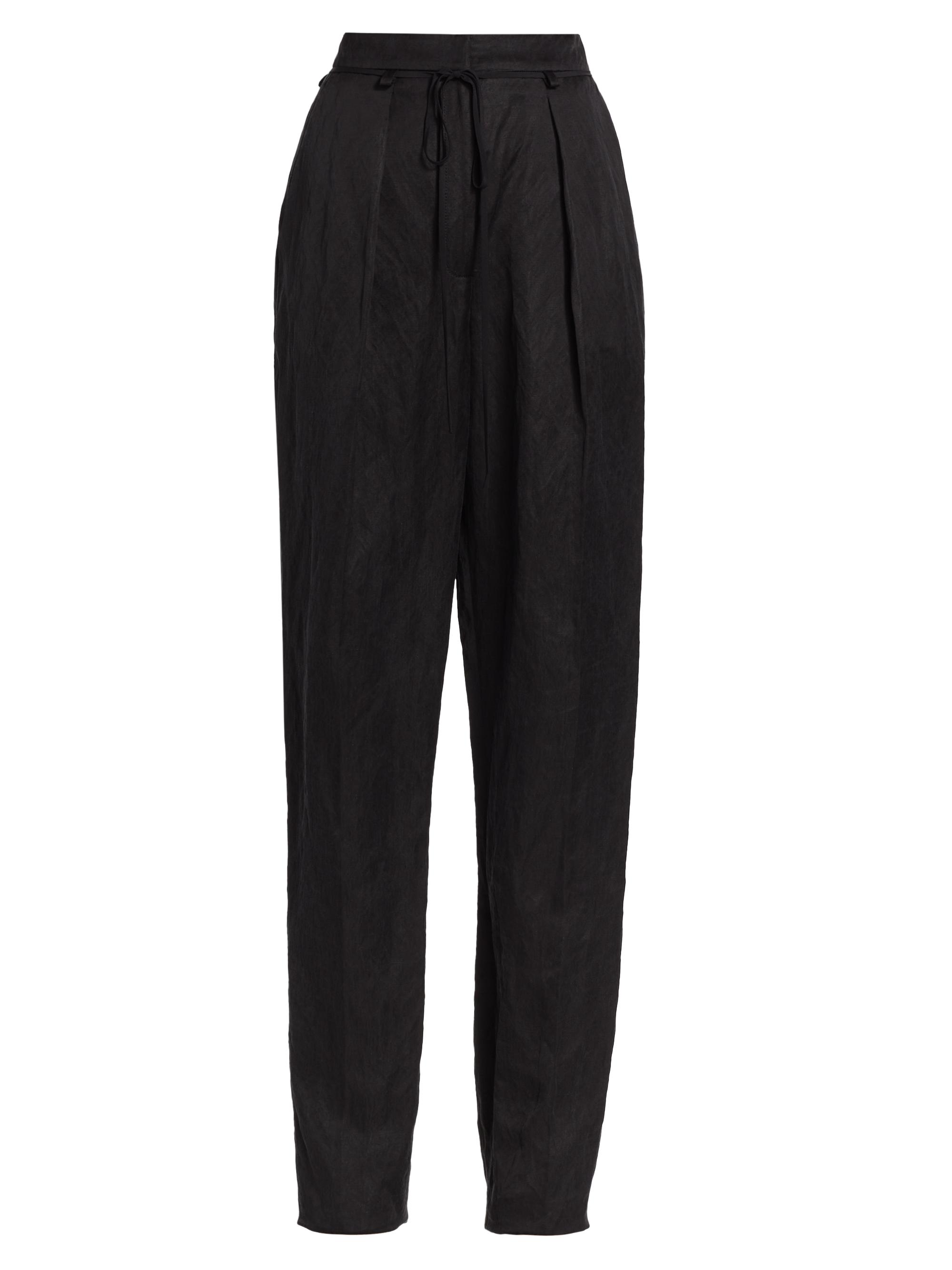 Jason Wu Collection Women's Straight-Leg Linen-Blend Pants - Black
