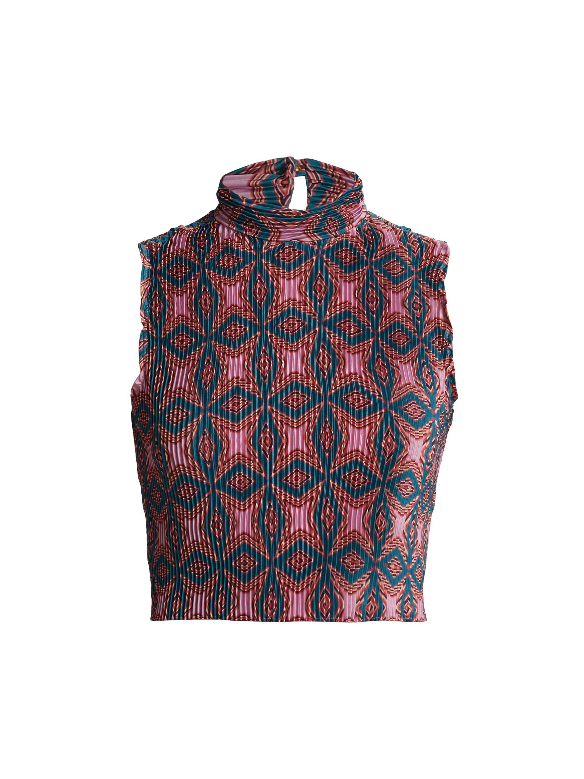 Claude Kameni Women's Empress Pleated Top - Multi Blush