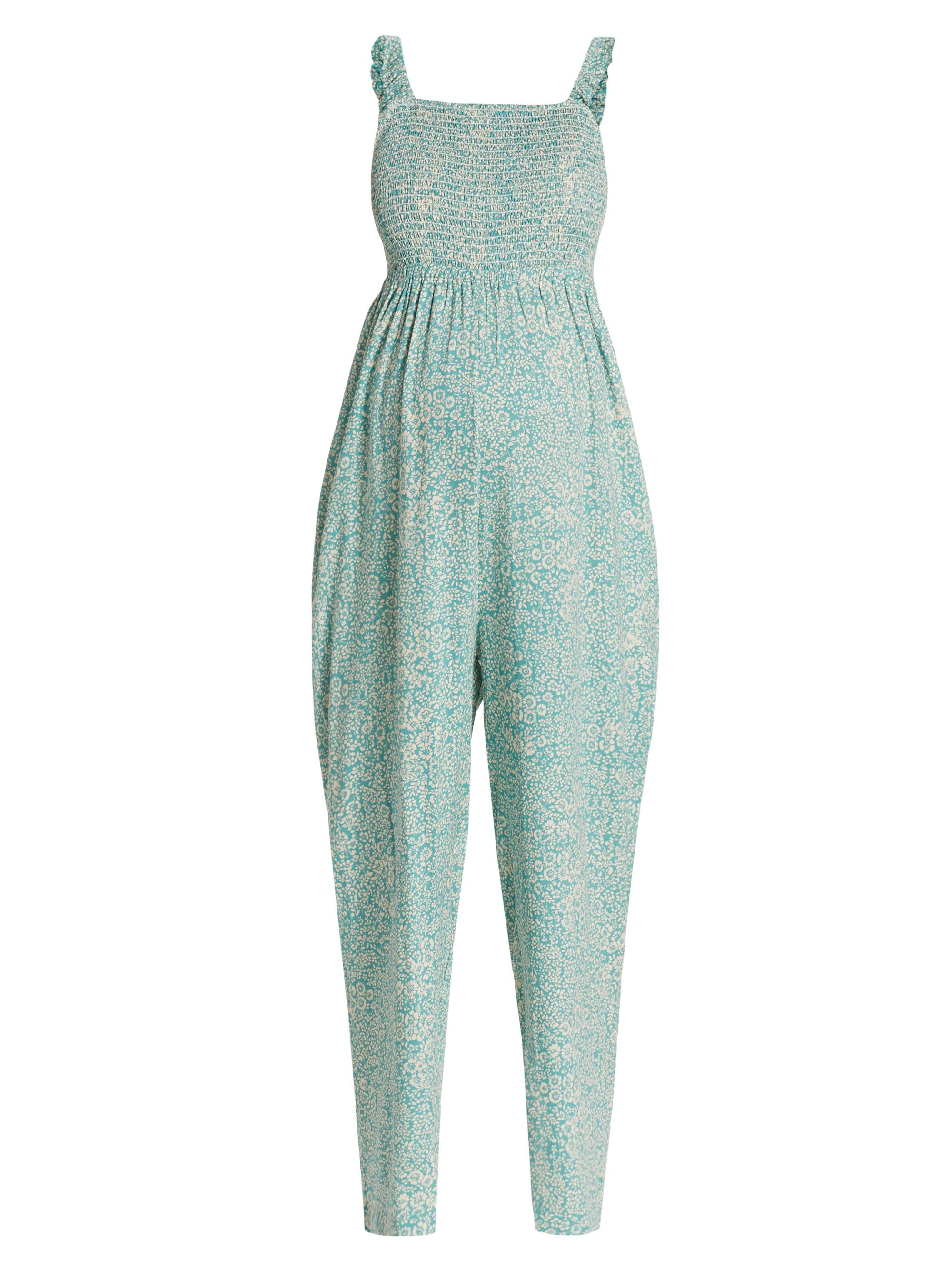 Nom Maternity Women's Marais Smocked Jumpsuit - Flower Print