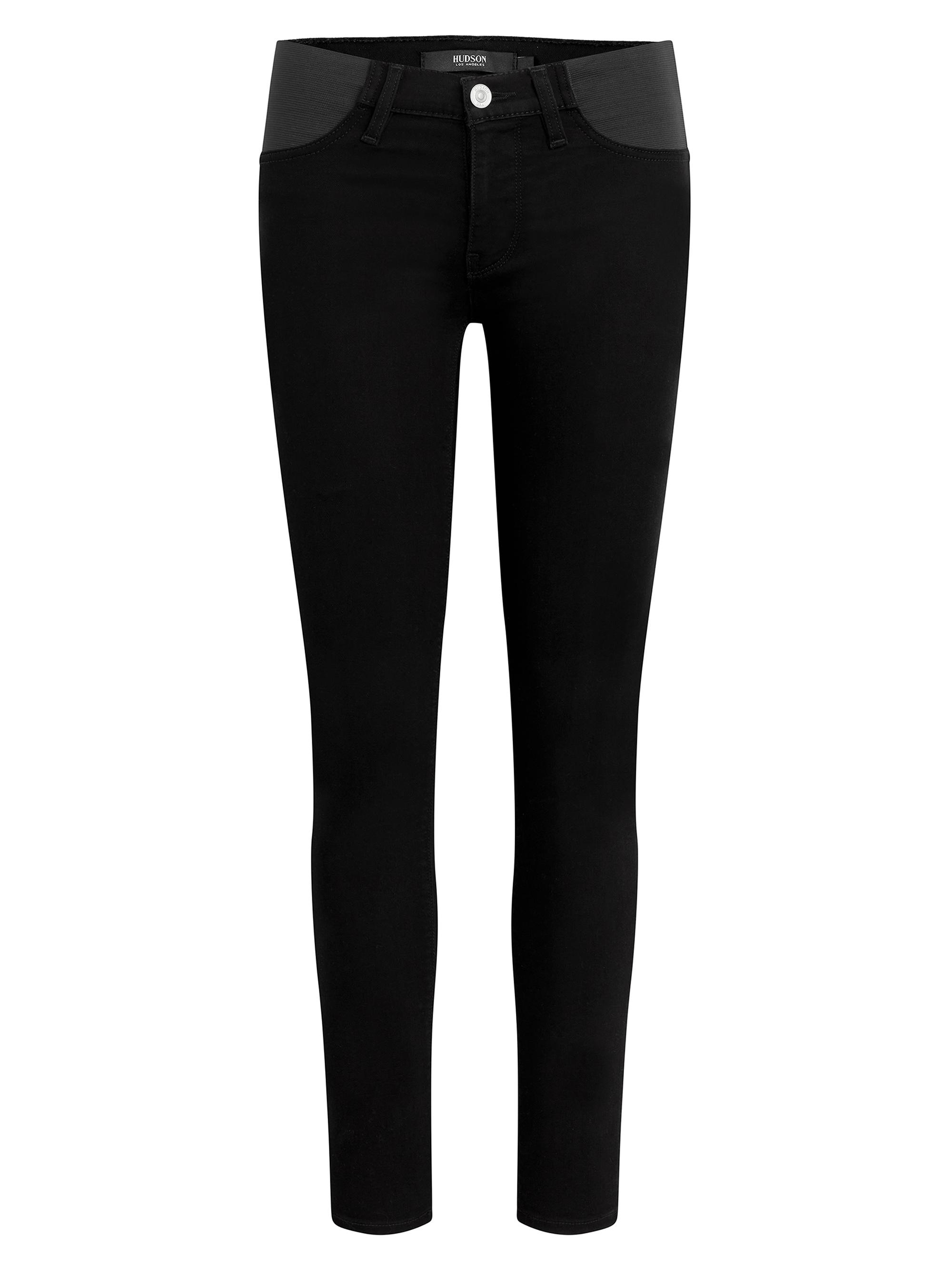 Hudson Jeans Women's Nico Super Skinny Ankle Maternity Jeans - Black