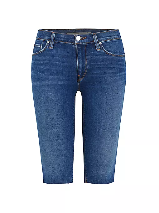 Hudson Jeans - Amelia Mid-Rise Denim Knee-Length Shorts