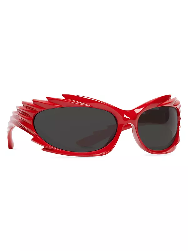 Shop Balenciaga Spike Rectangle Sunglasses | Saks Fifth Avenue