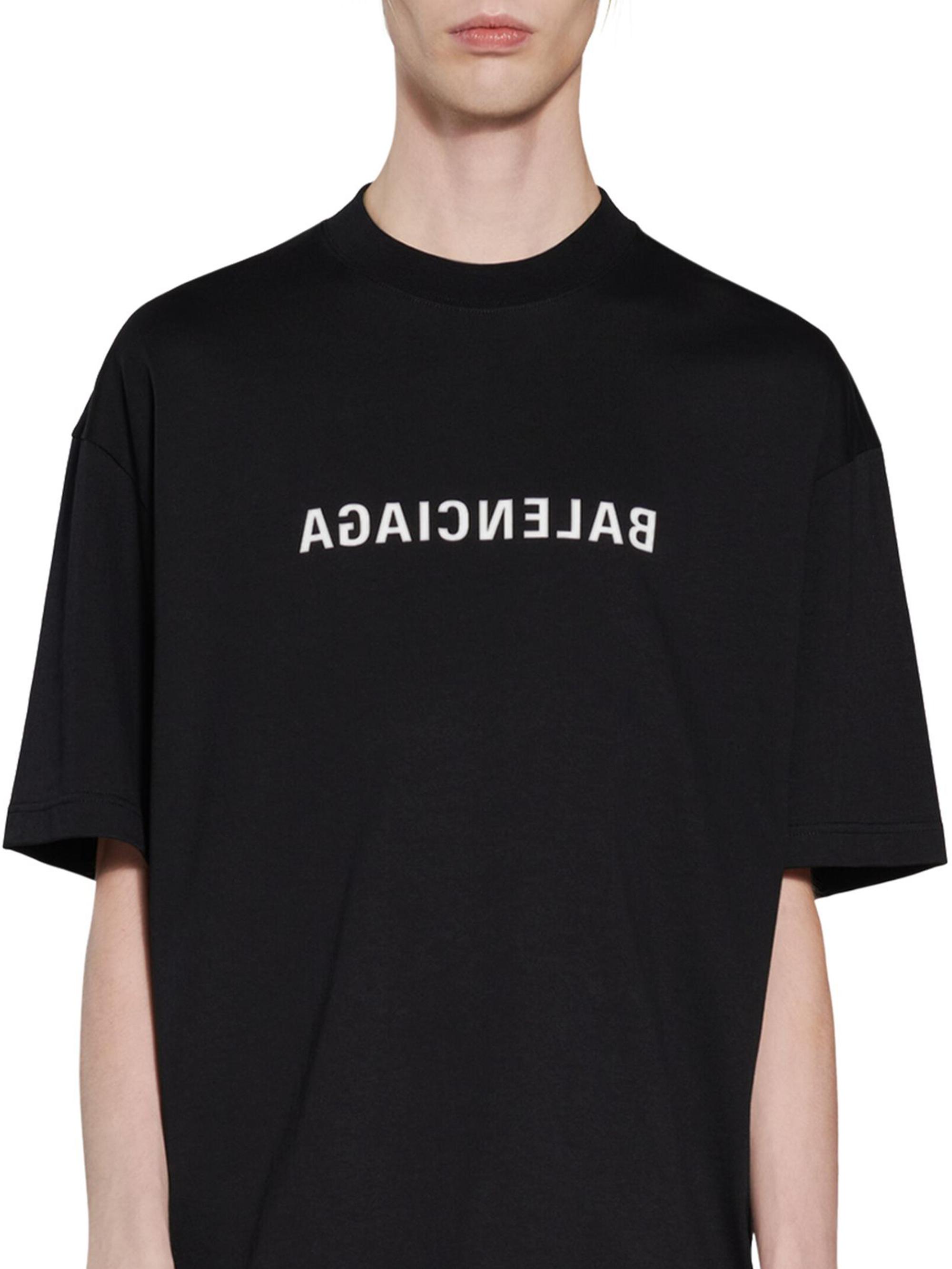 BALENCIAGA　Tシャツ　M Balenciaga Mirror Balenciaga T-shirt Medium Fit | Saks Fifth Avenue