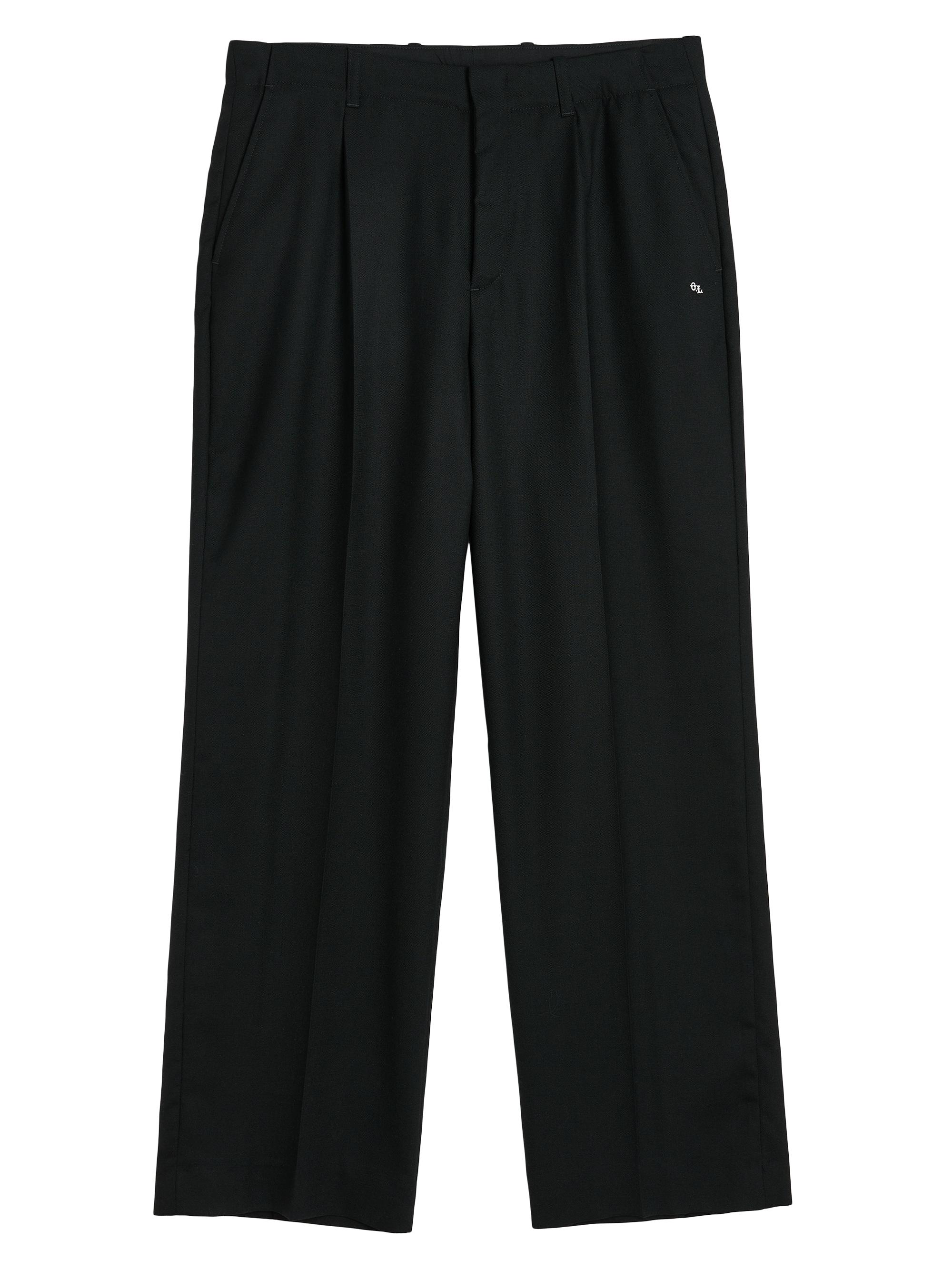 Our Legacy Men's Borrowed Chino Wool Pants - Black Panama