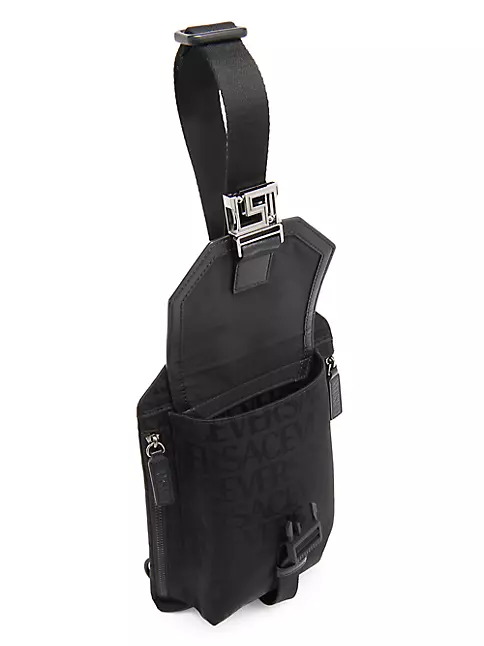 DIOR MEN Oblique Vertical Crossbody Bag - Black Messenger Bags