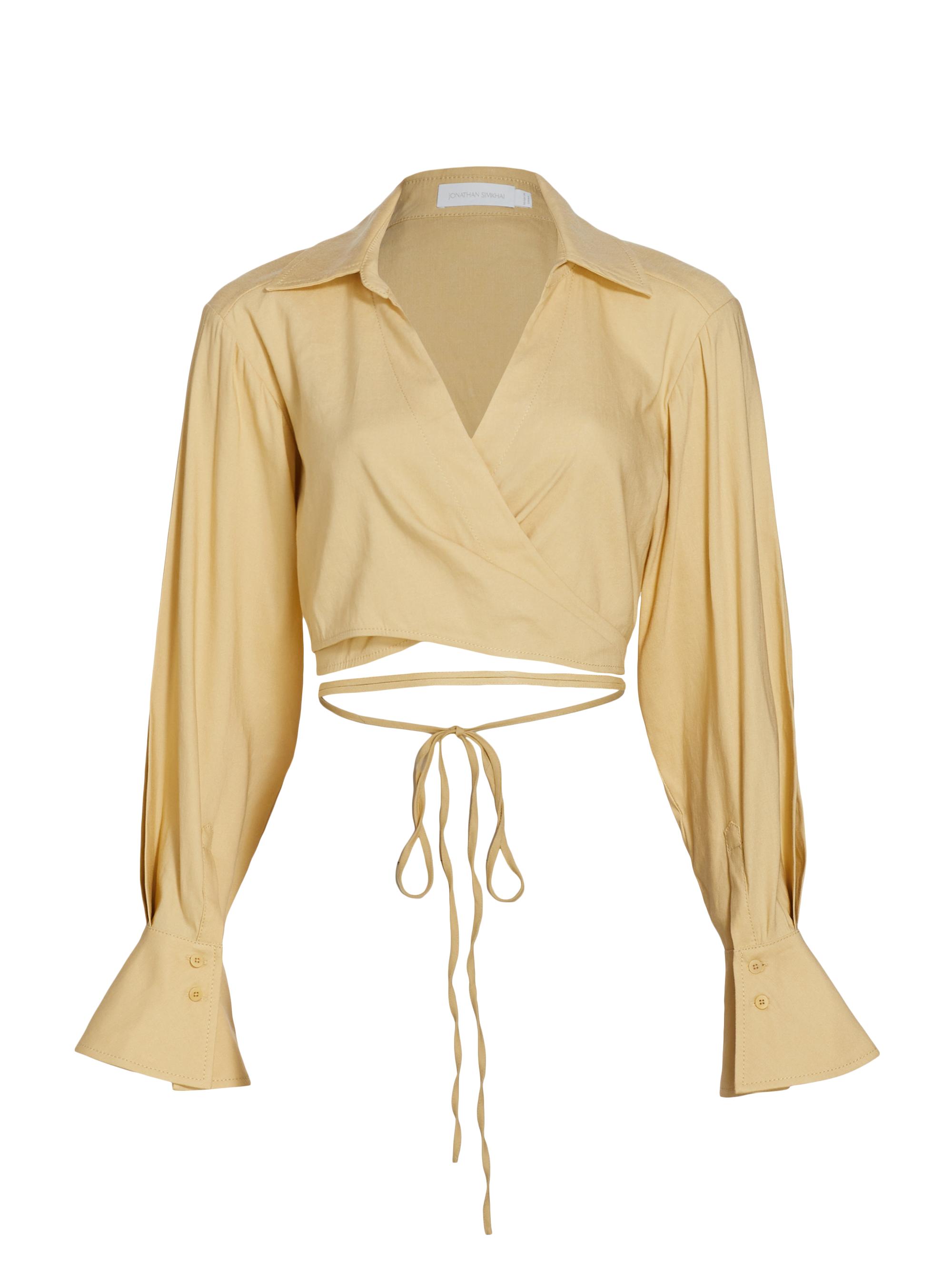 SIMKHAI Women's Sonoma Summer Wrap Top - Wheat