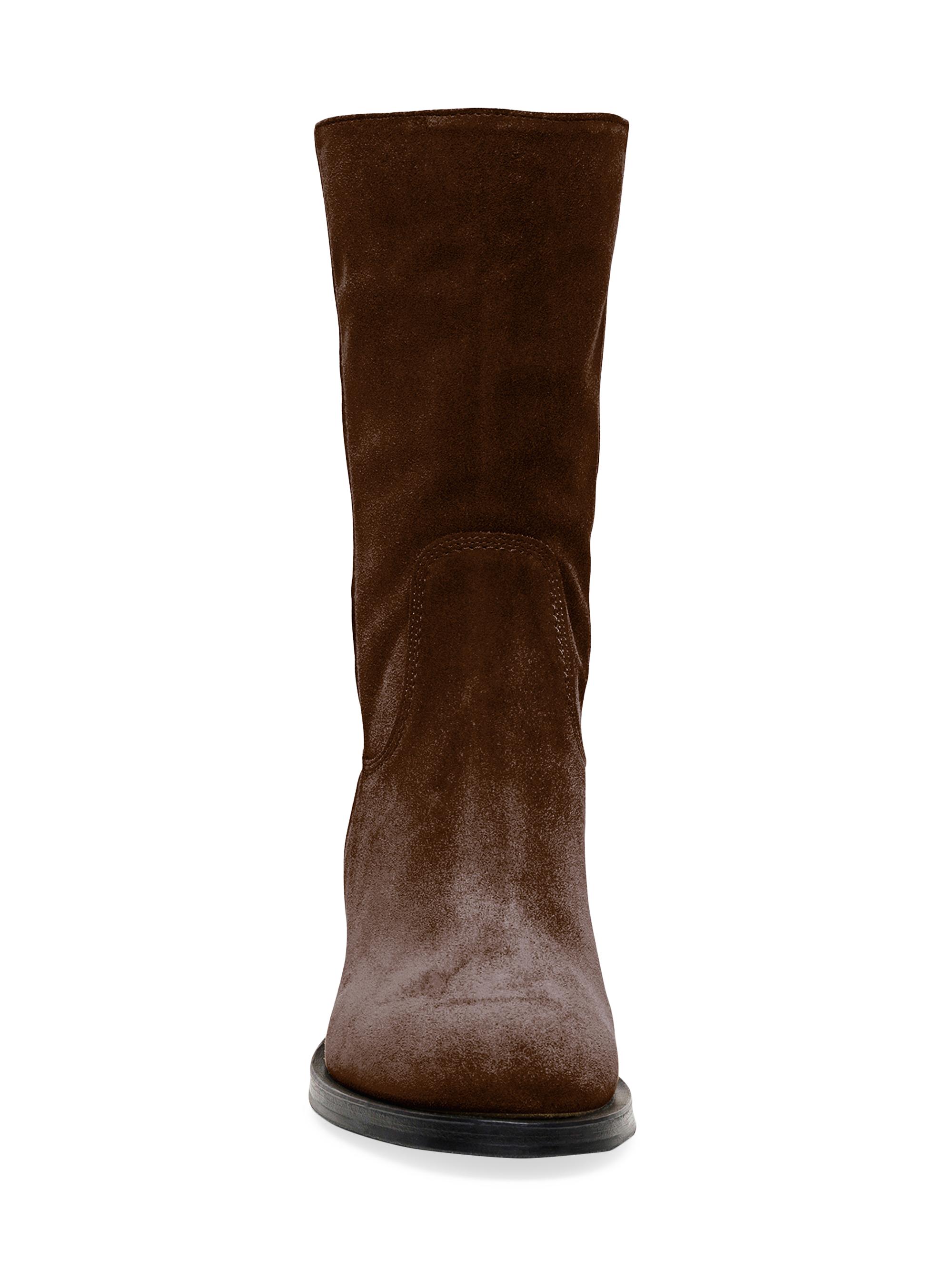 Saks Fifth Avenue Dark Brown Suede Boots Black Suede Studio Pace Suede Boots | Saks Fifth Avenue main image 3
