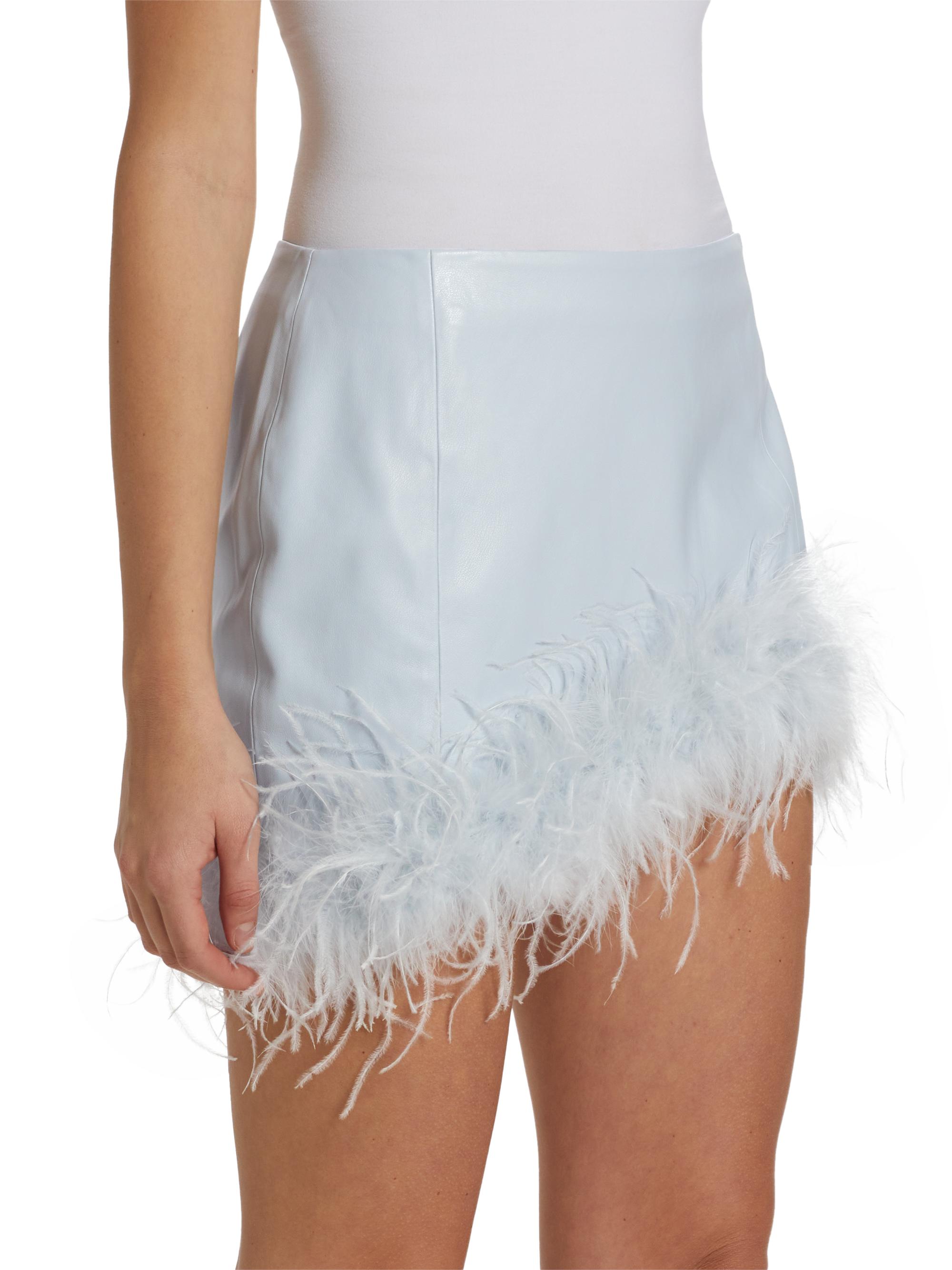 スカート feather volume miniskirt HEAVENS