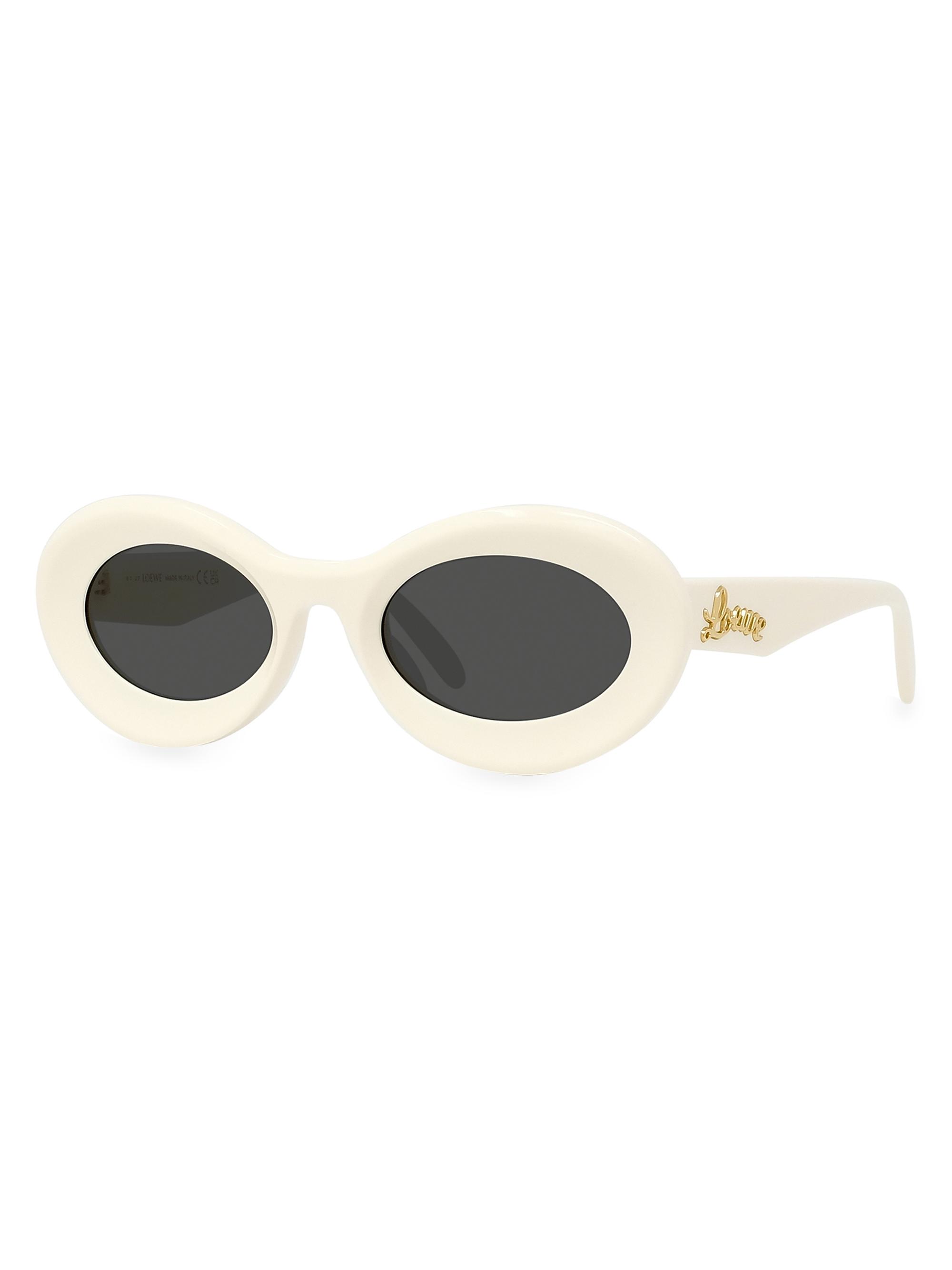 Loewe Paula’s Ibiza Oval Sunglasses Ivory LOEWE Off-White Paula main image 4