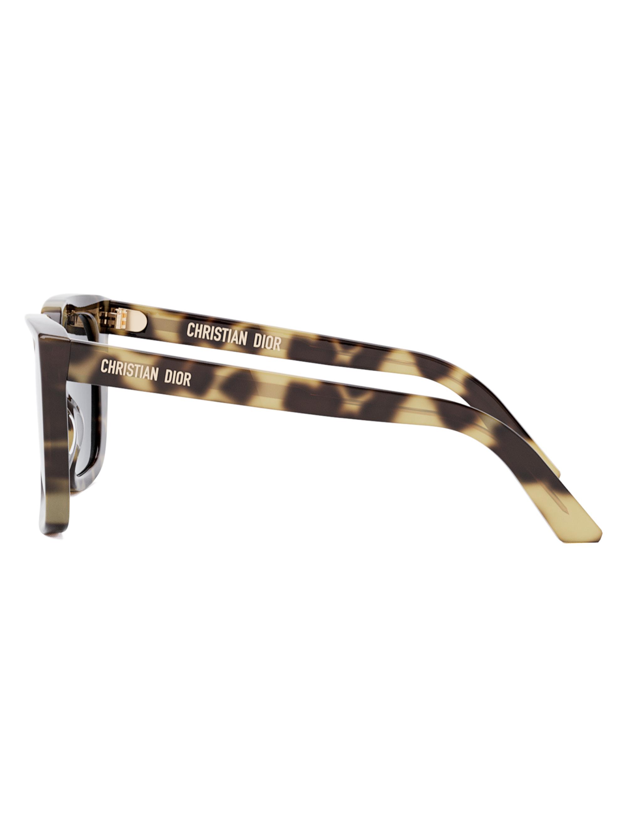 DIOR DiorMidnight S1I Havana 53MM Geometric Sunglasses  display picture 3