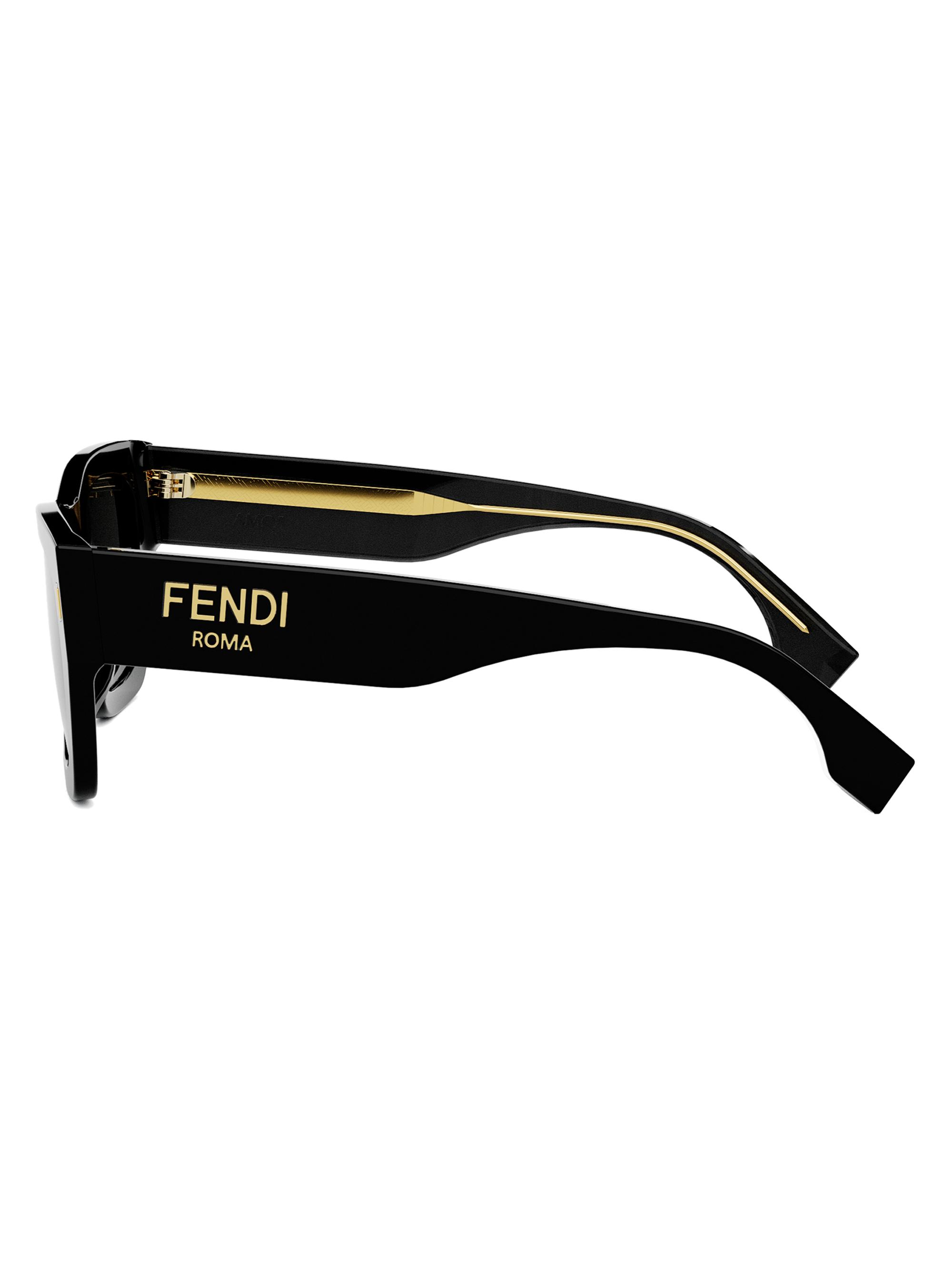 Fendi Fendi Roma 53MM Rectangular Sunglasses | Saks Fifth Avenue