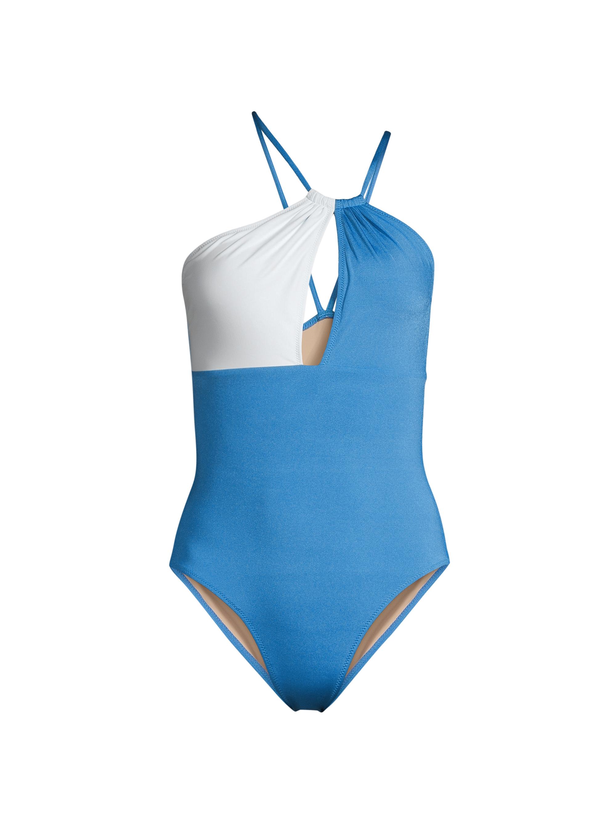 Evarae Women's Rizo Colorblocked One-Piece Swimsuit - Marine Blue