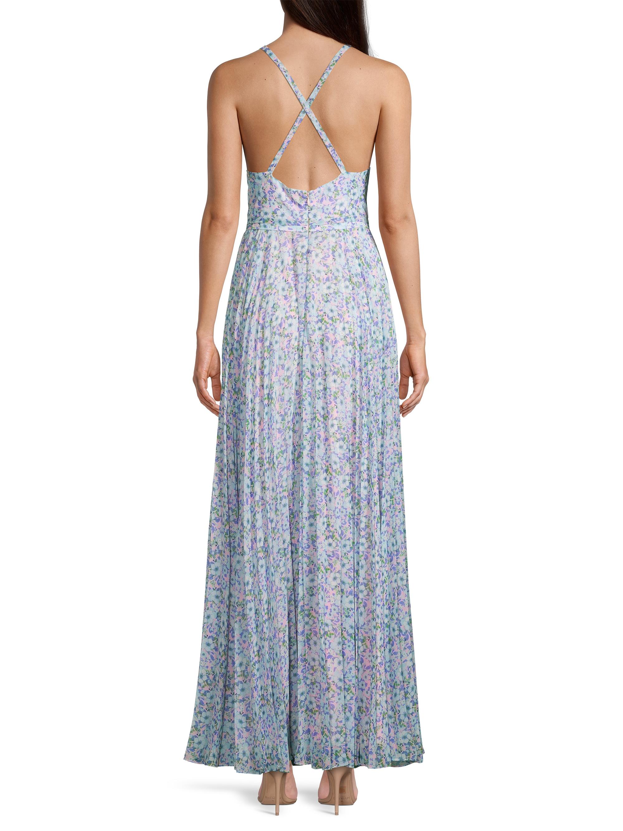 strapless open back dress Plus Size Scarlett & Jo Velvet Maxi Gown main image 0