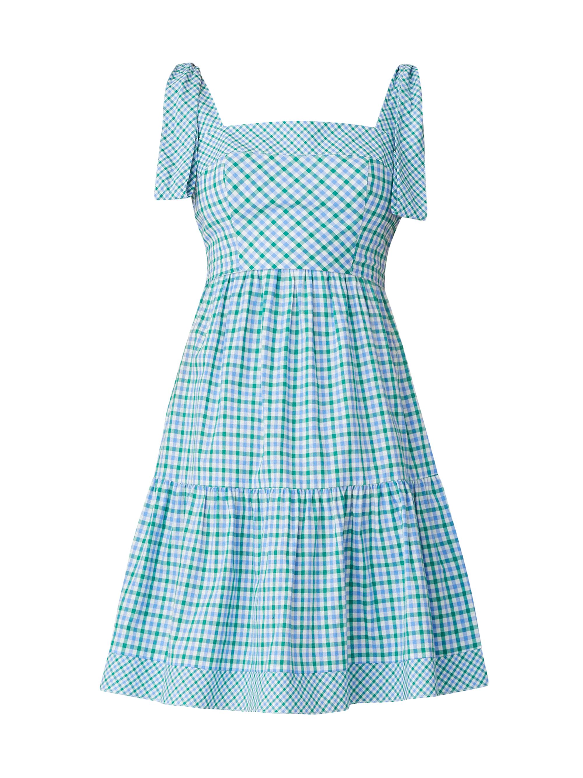 Shoshanna Women's Raleigh Tiered Dress - Blue Green