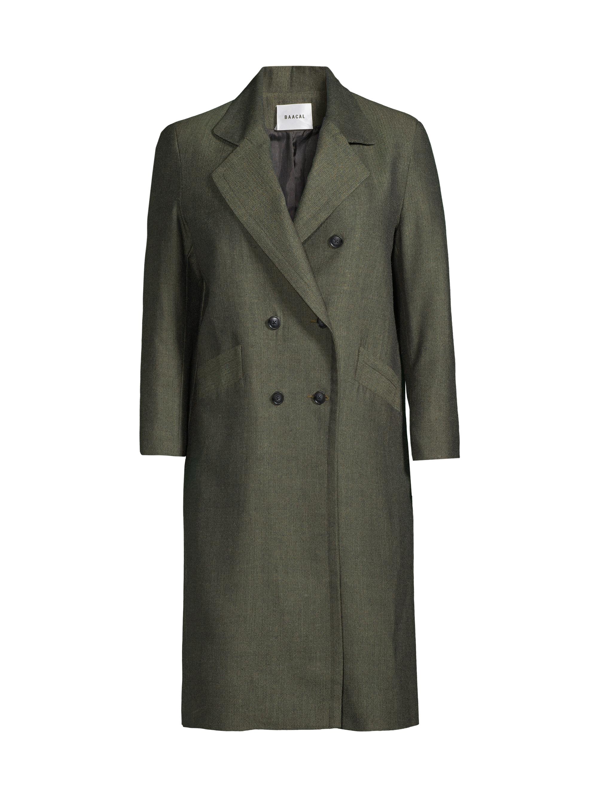 Baacal Women's Double-Breasted Herringbone Coat - Herringbone