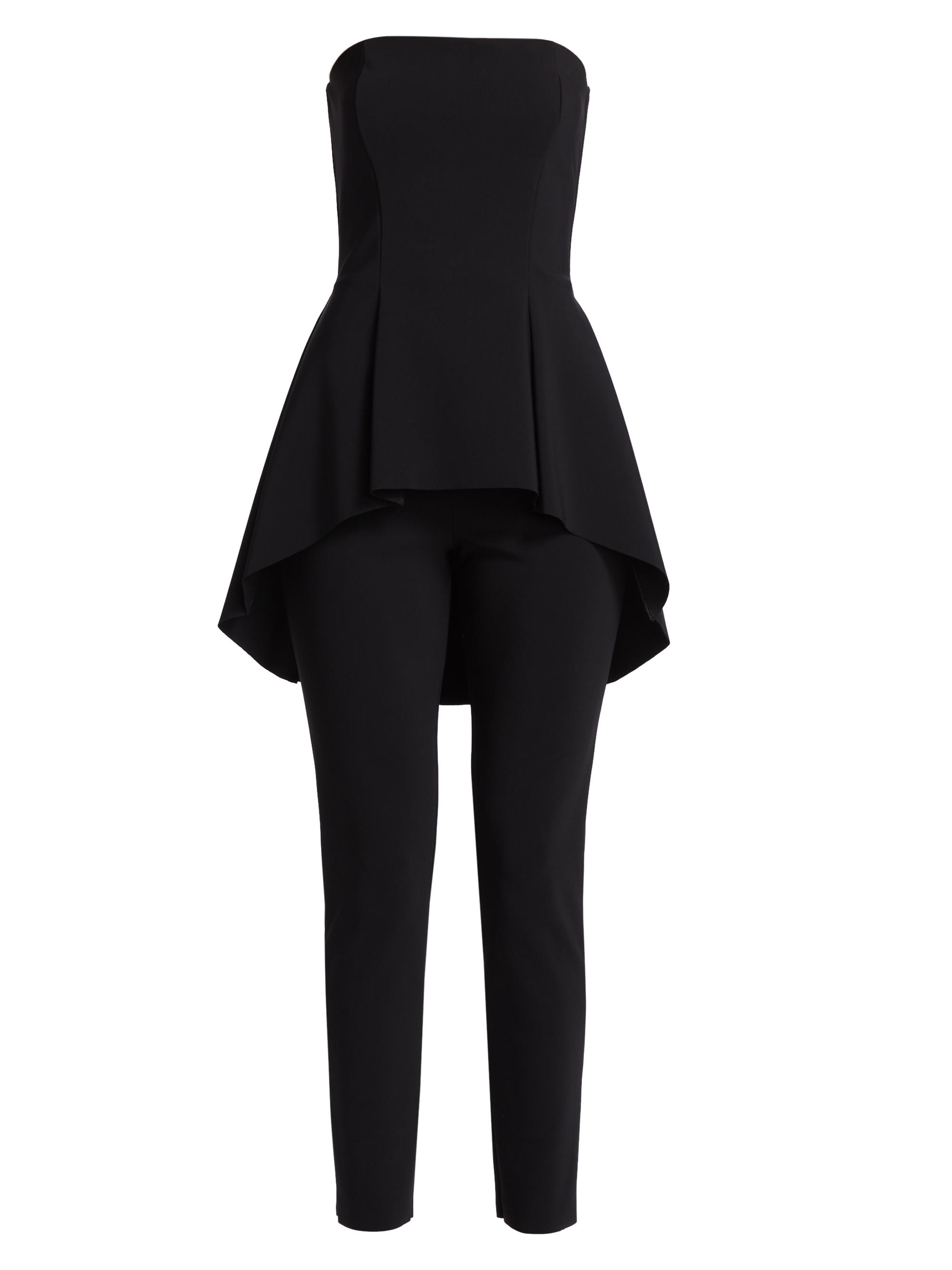 Chiara Boni La Petite Robe Women's Tuaimizp Mixed-Media Jumpsuit - Nero