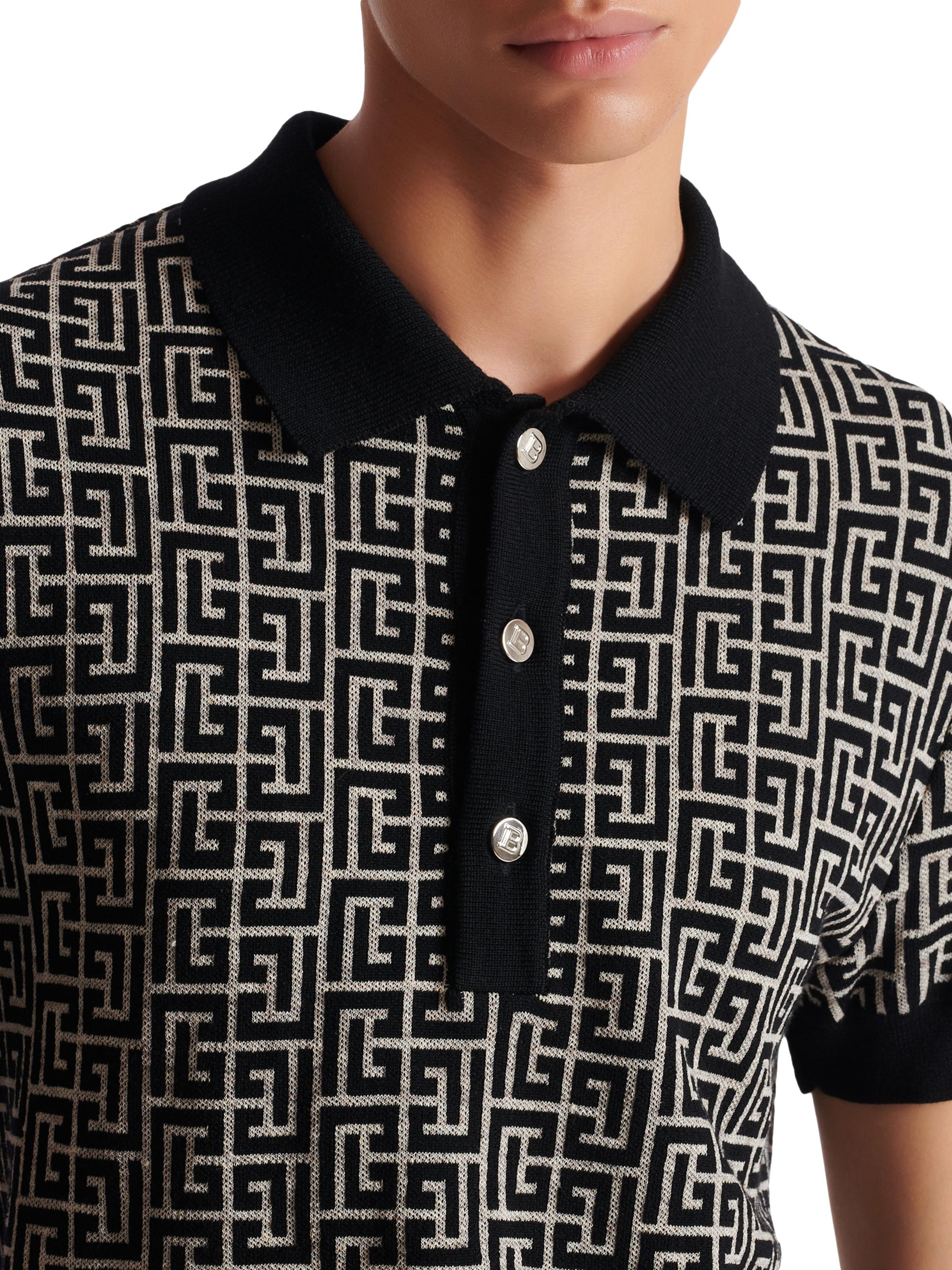 BRIEFING半袖シャツMonogram POLO (BRG241M64) BRIEFING GOLF ブリーフィングゴルフ ポロシャツ モノグラム ロゴ MENS