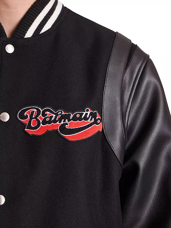 Balmain Men's Reversible Monogram Bomber Jacket - Black - Casual Jackets