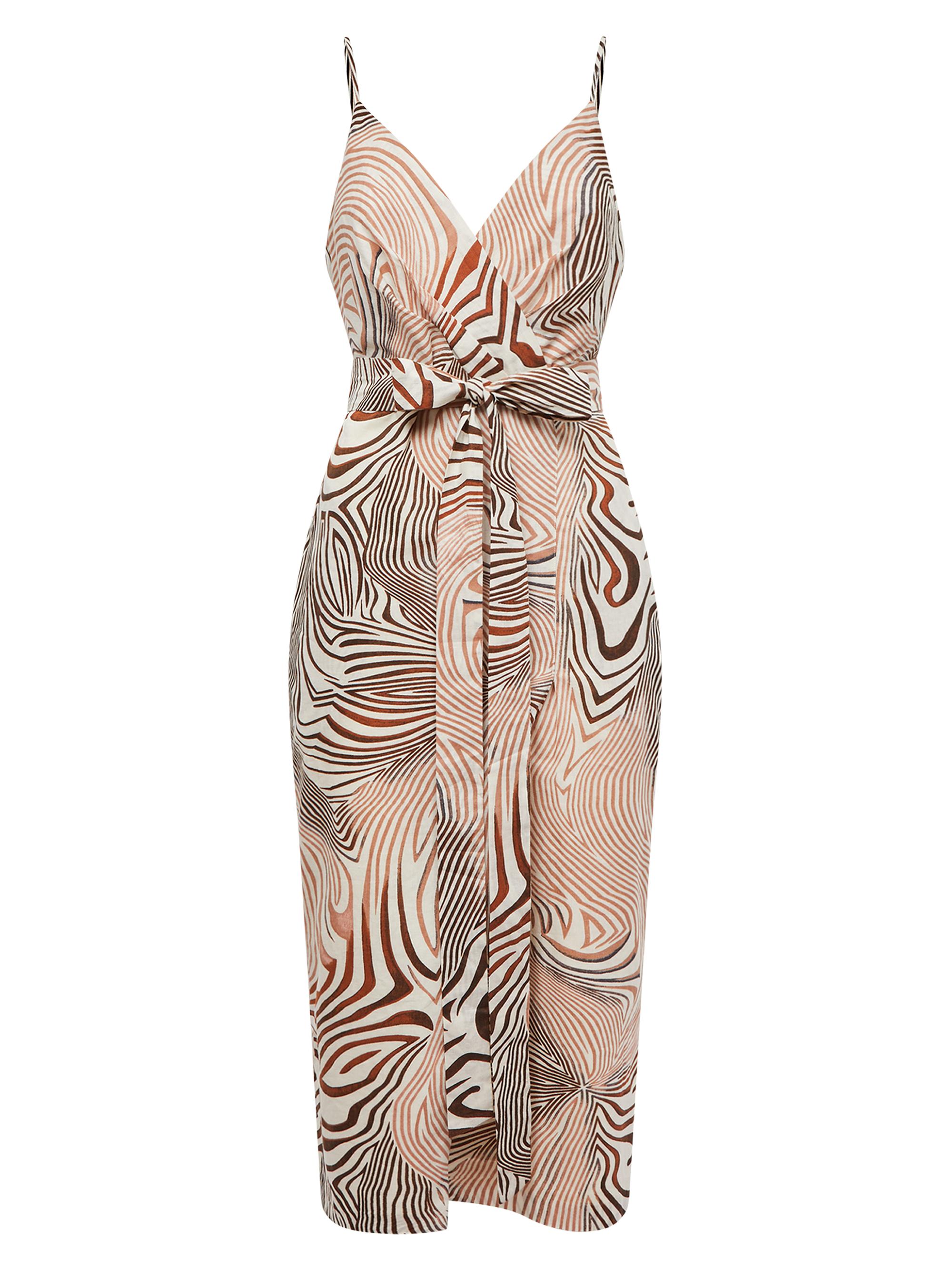 Reiss Rosie Animal-Print Midi-Dress Saks Fifth Avenue