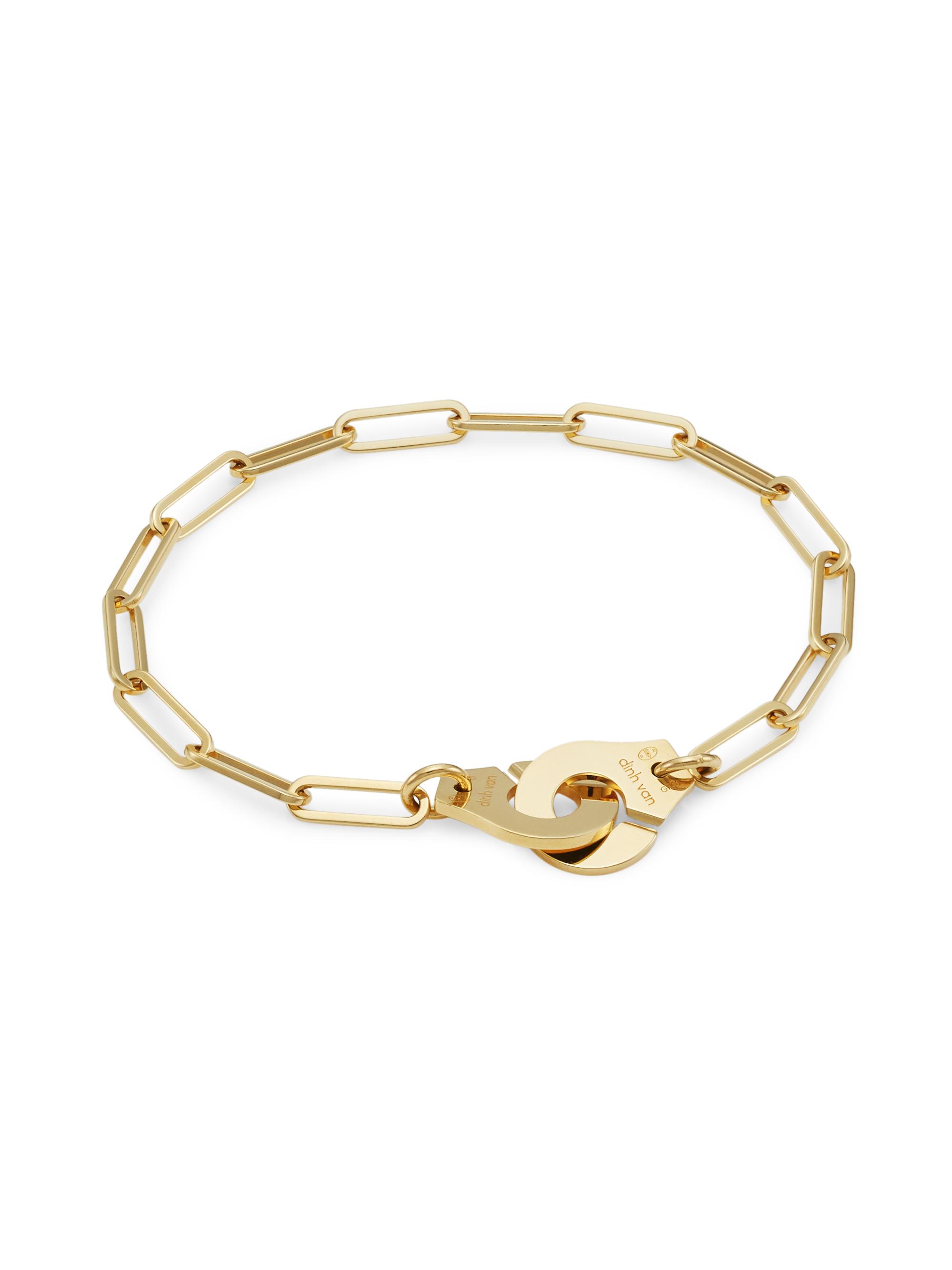 Dinh Van Women's Menottes  R12 18K Yellow Gold Chain Bracelet