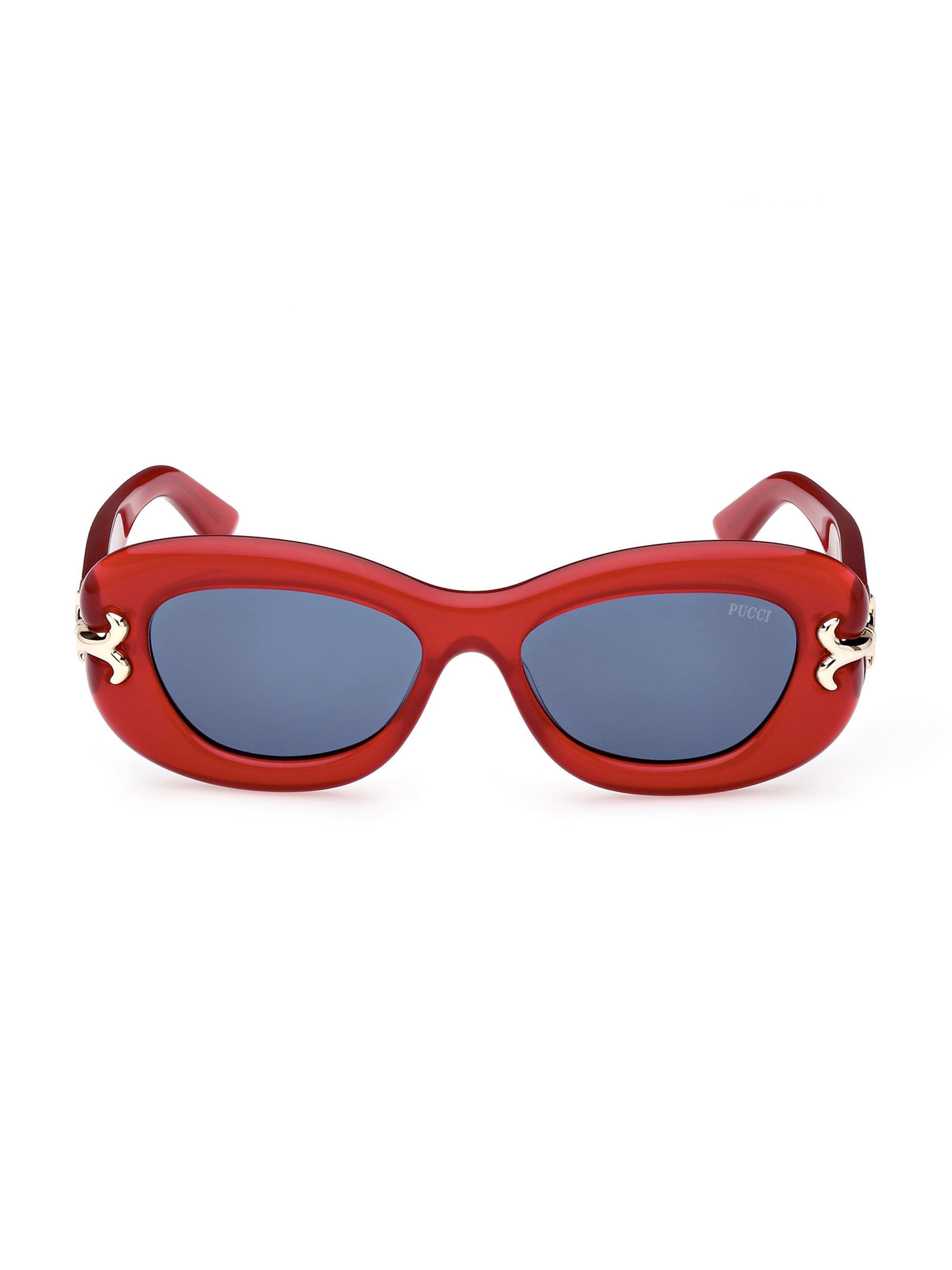 Pucci Women's 52MM Geometric Sunglasses - Red