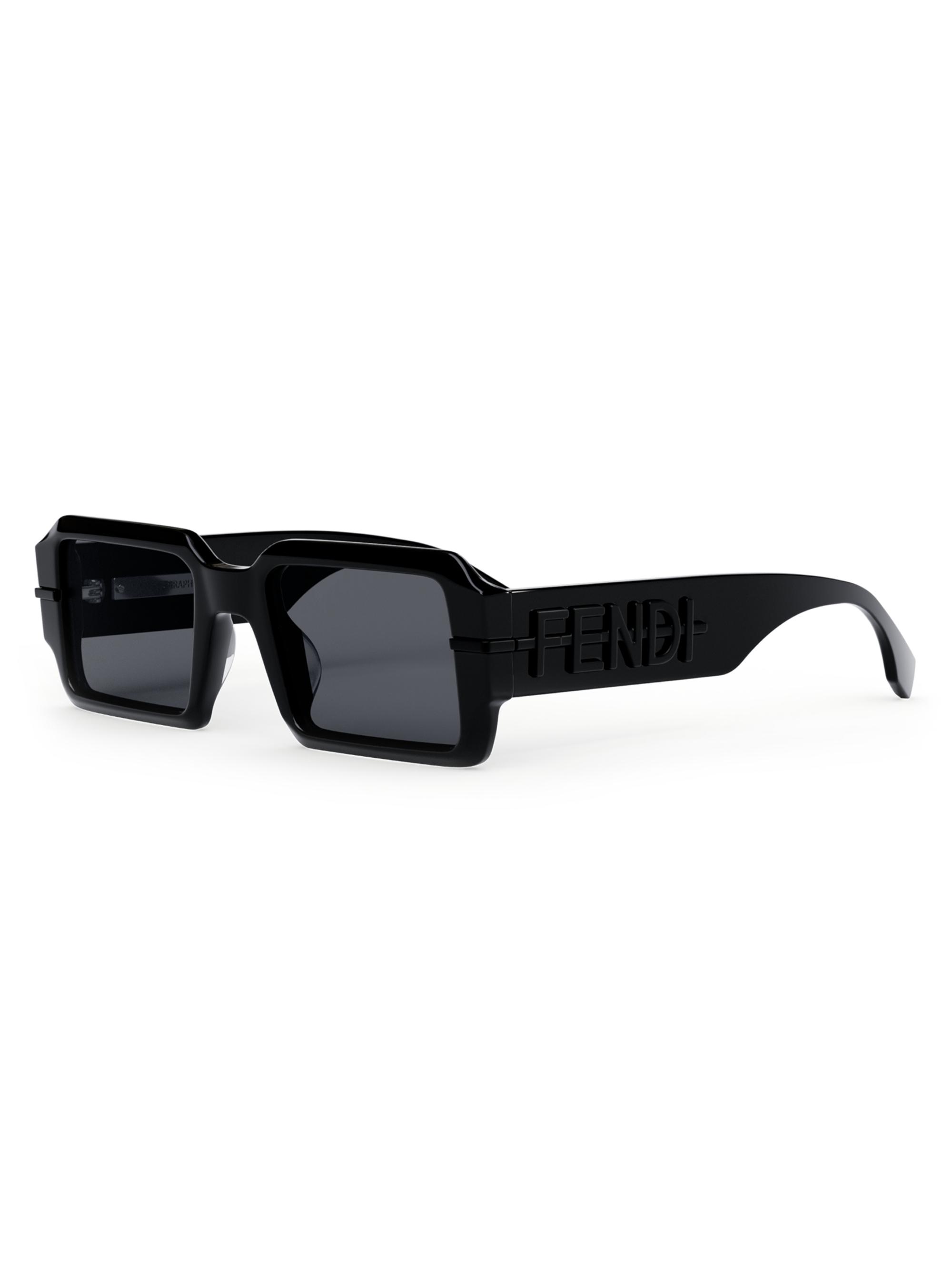 Fendi Fendigraphy 52MM Rectangular Sunglasses | Saks Fifth Avenue