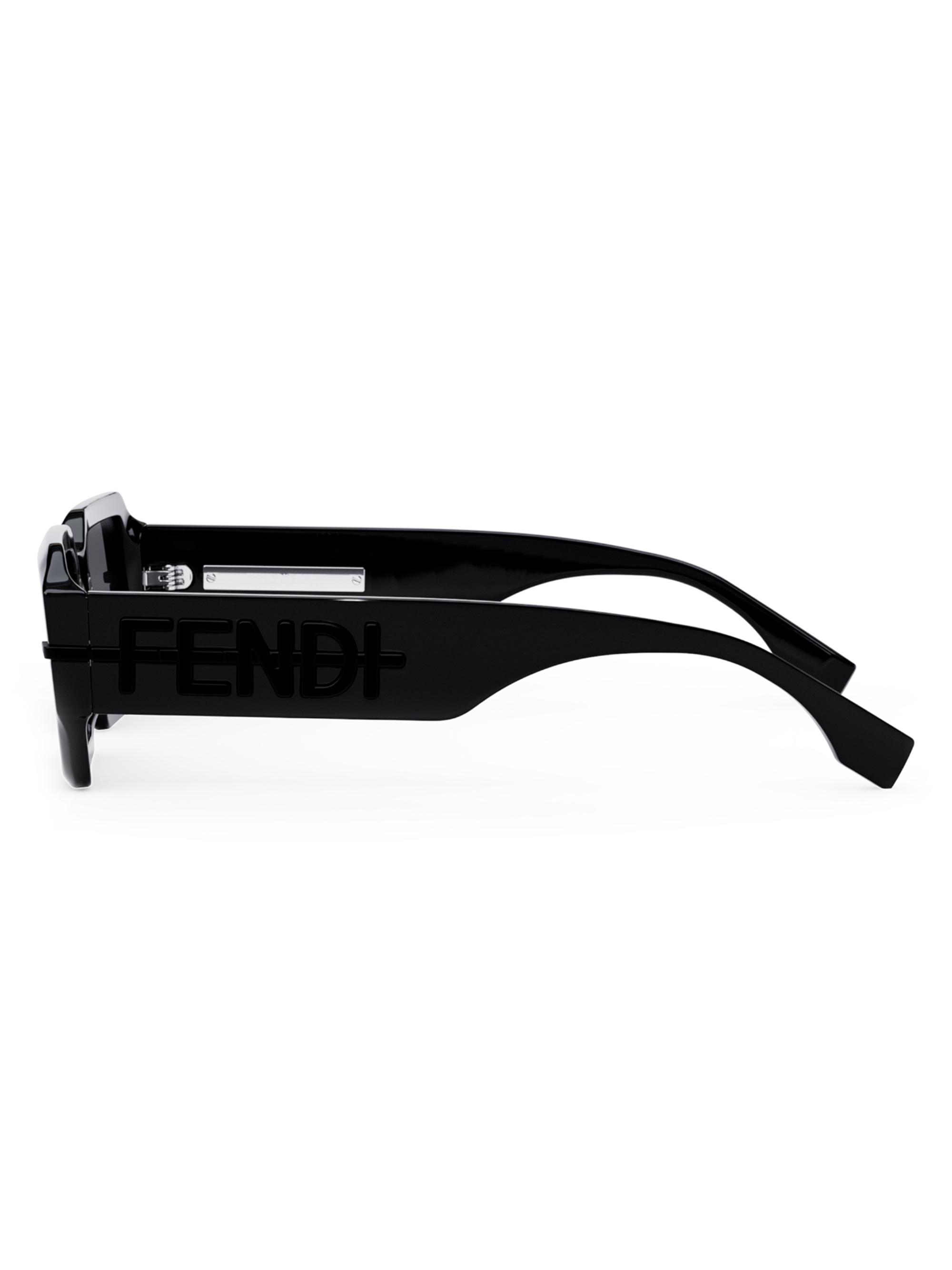 Fendi Fendigraphy 52MM Rectangular Sunglasses | Saks Fifth Avenue