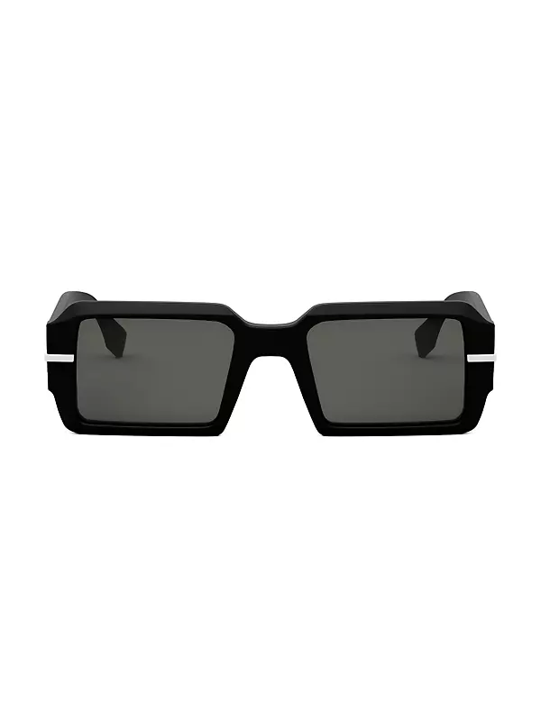 Fendigraphy 52MM Rectangular Sunglasses