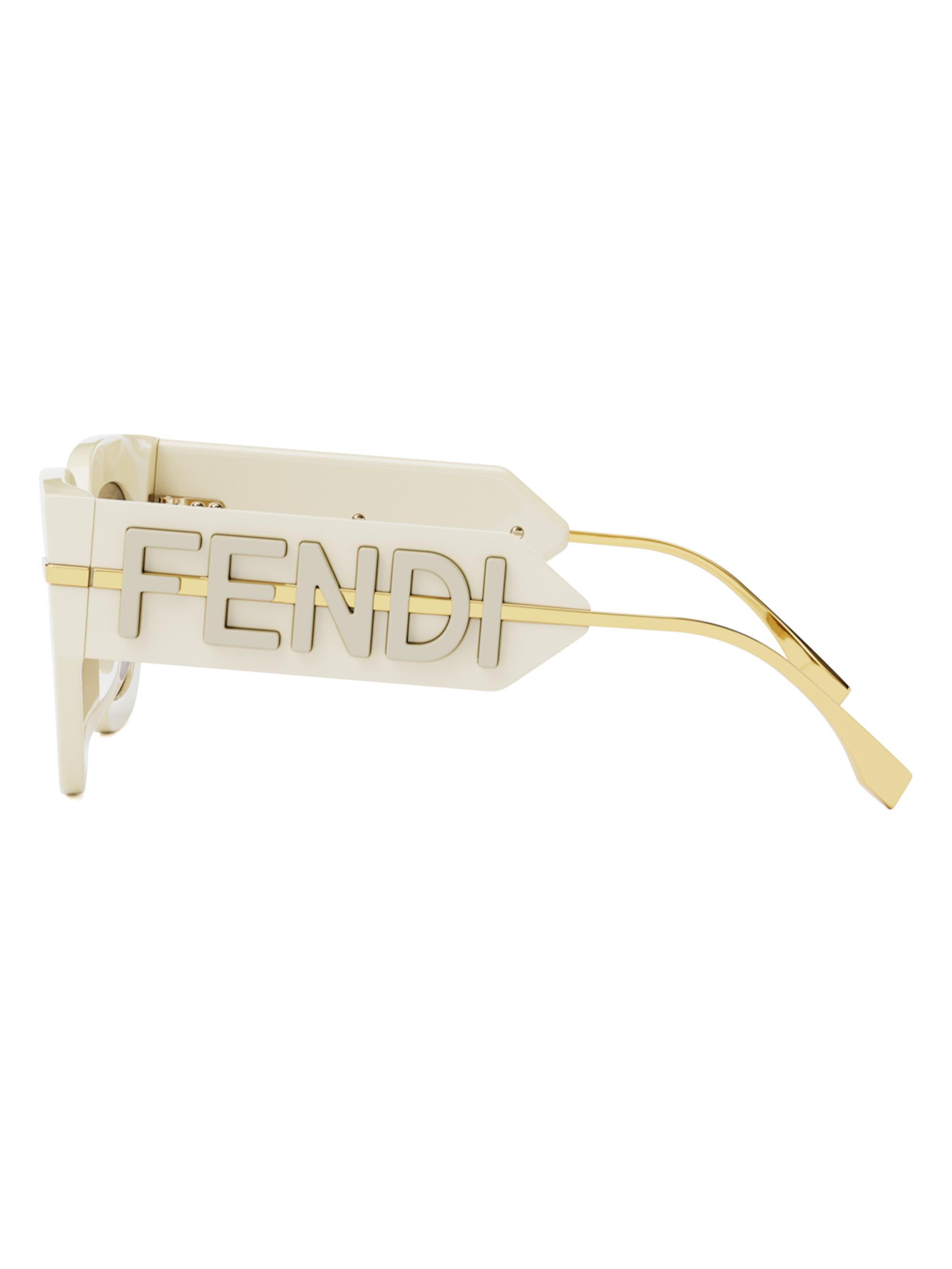 Fendi Fendigraphy 51MM Geometric Sunglasses | Saks Fifth Avenue