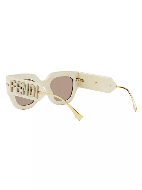 Fendi 51 mm Black;Gold Sunglasses