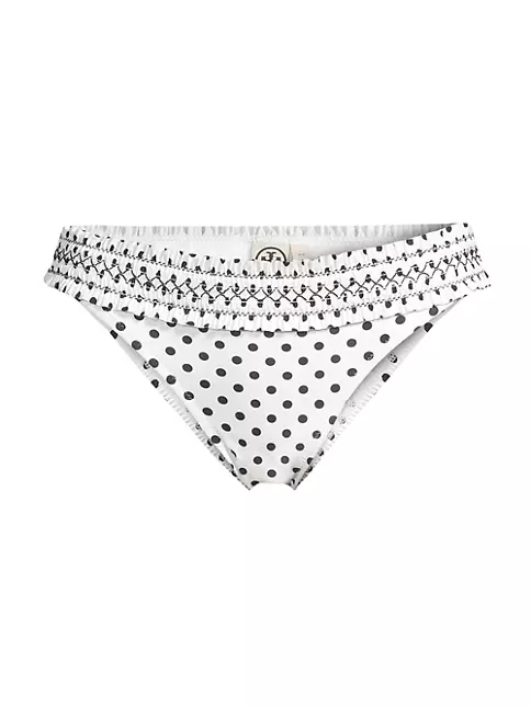 Tory Burch - monogram-print Bikini Top - Women - Nylon/Nylon/Spandex/Elastane/Spandex/Elastane - S - Purple