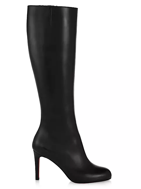 leather louboutin boots
