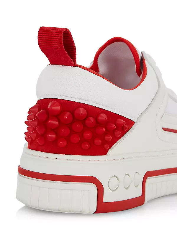Christian Louboutin Men's Astroloubi Mesh and Leather Low-Top Sneakers