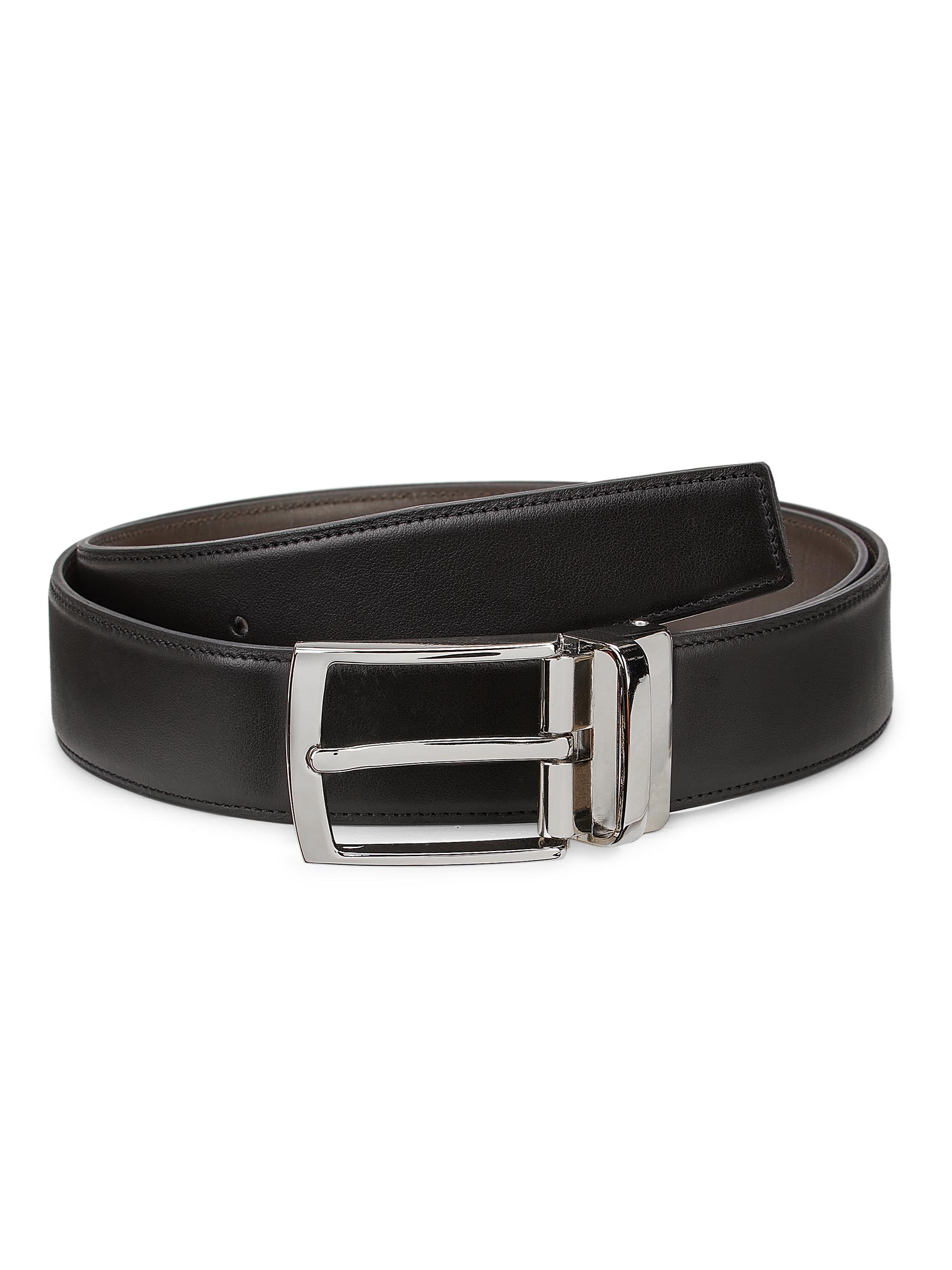 Saks Fifth Avenue Men's COLLECTION Reversible Leather Belt - Moonless