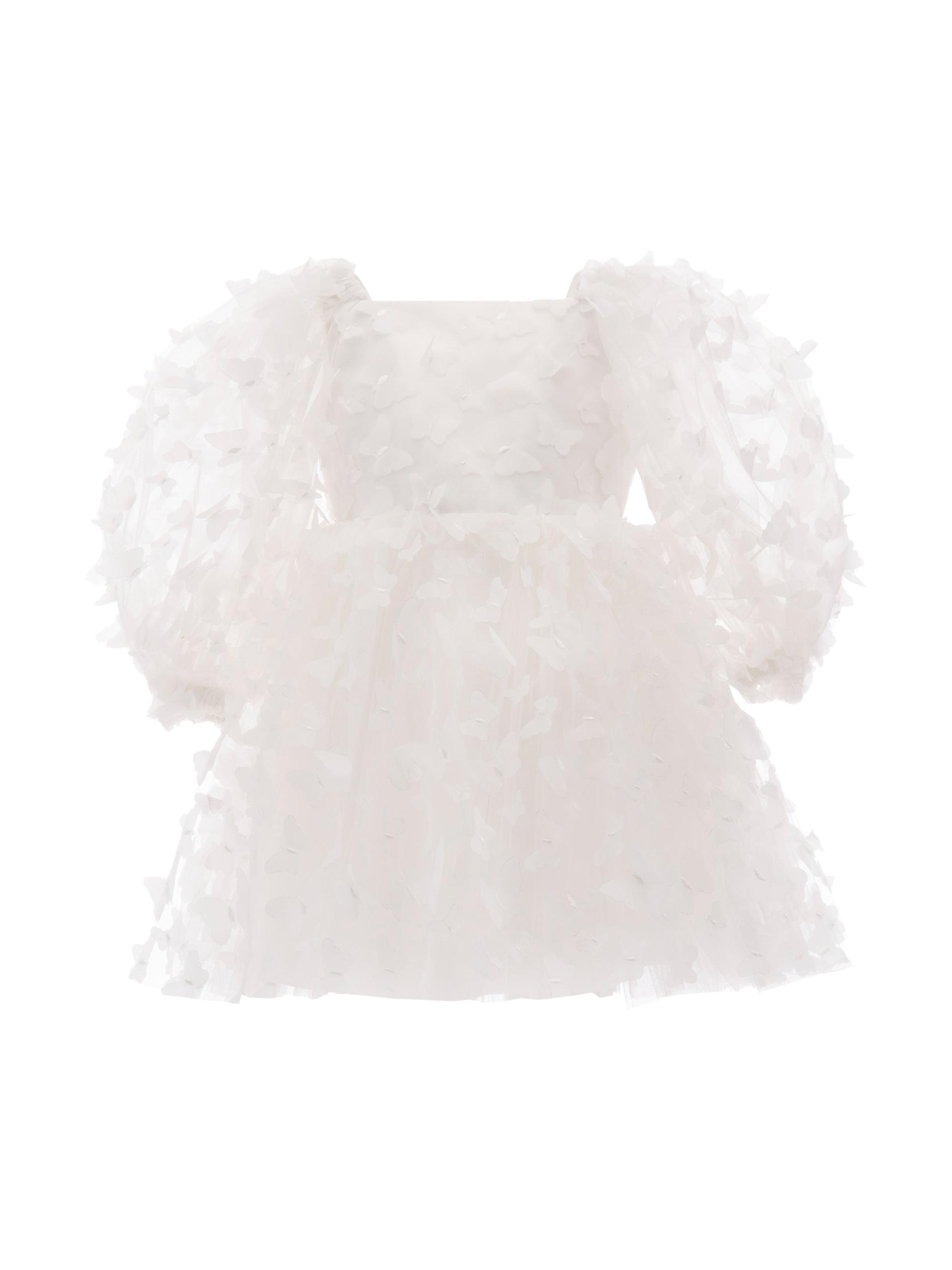 Tulleen Baby Girl's,Little Girl's & Girl's Bell Mariposa Dress - White