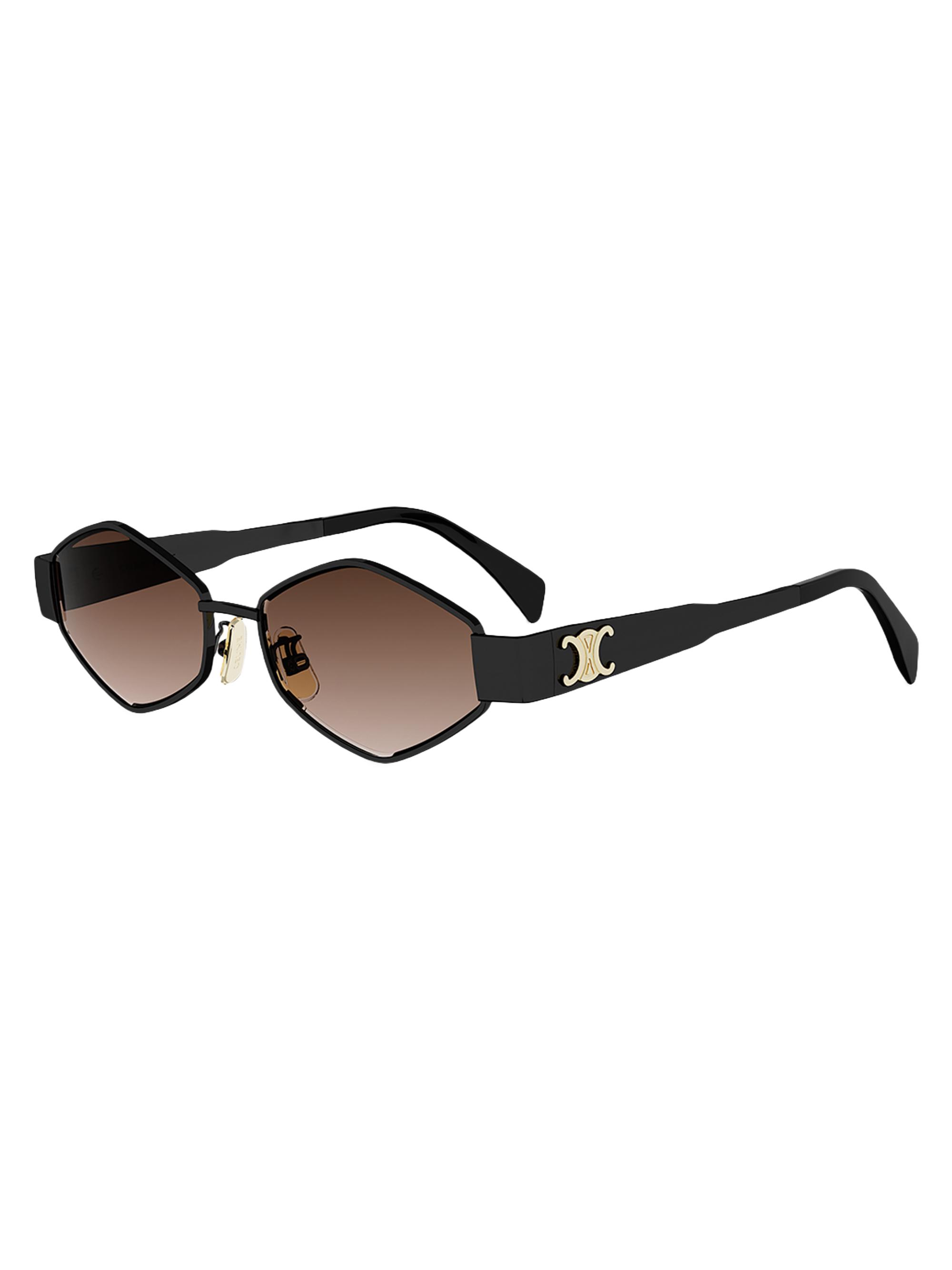 CELINE Metal Triomphe 54MM Geometric Sunglasses | Saks Fifth Avenue
