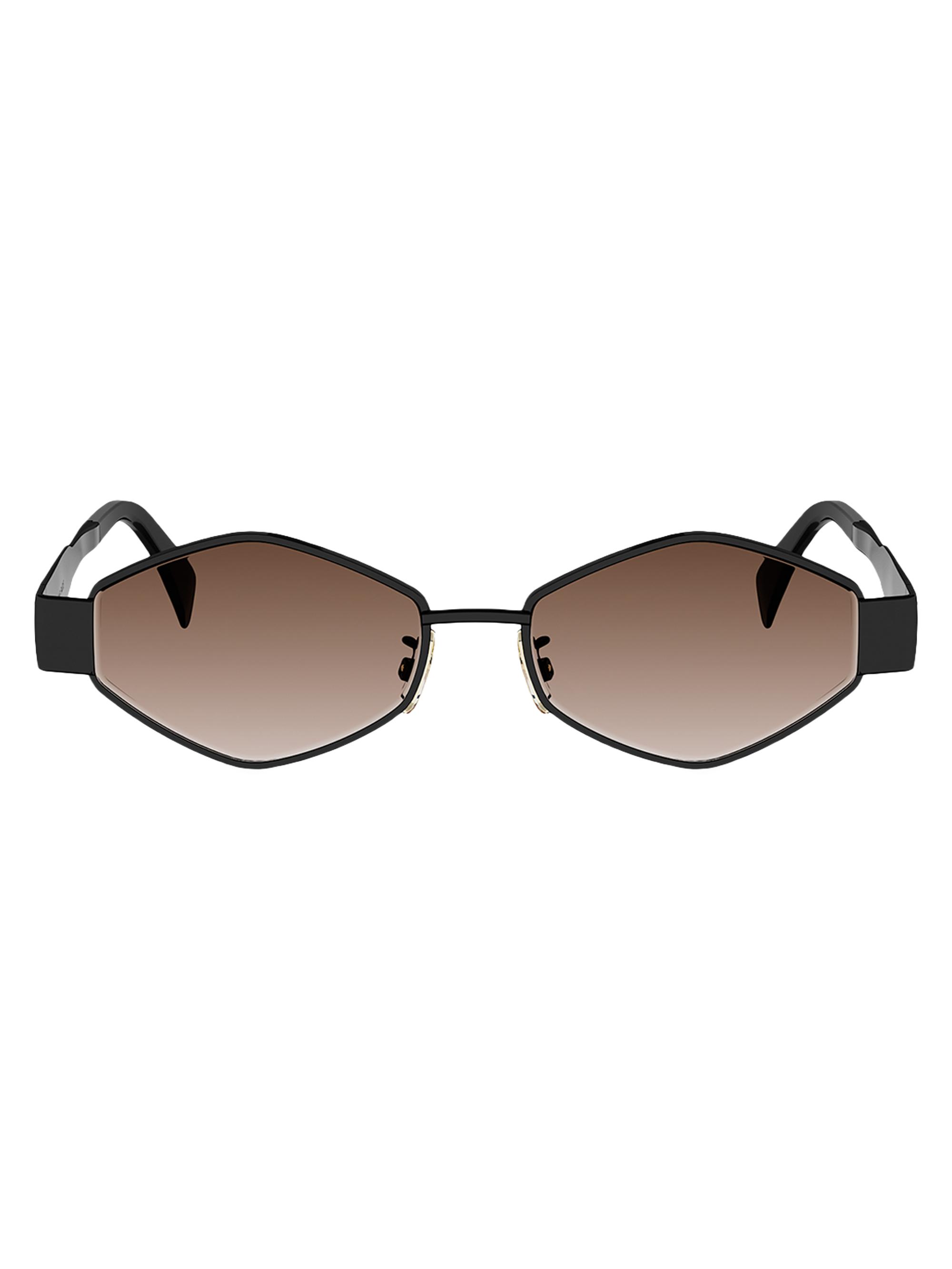 CELINE Metal Triomphe 54MM Geometric Sunglasses | Saks Fifth Avenue