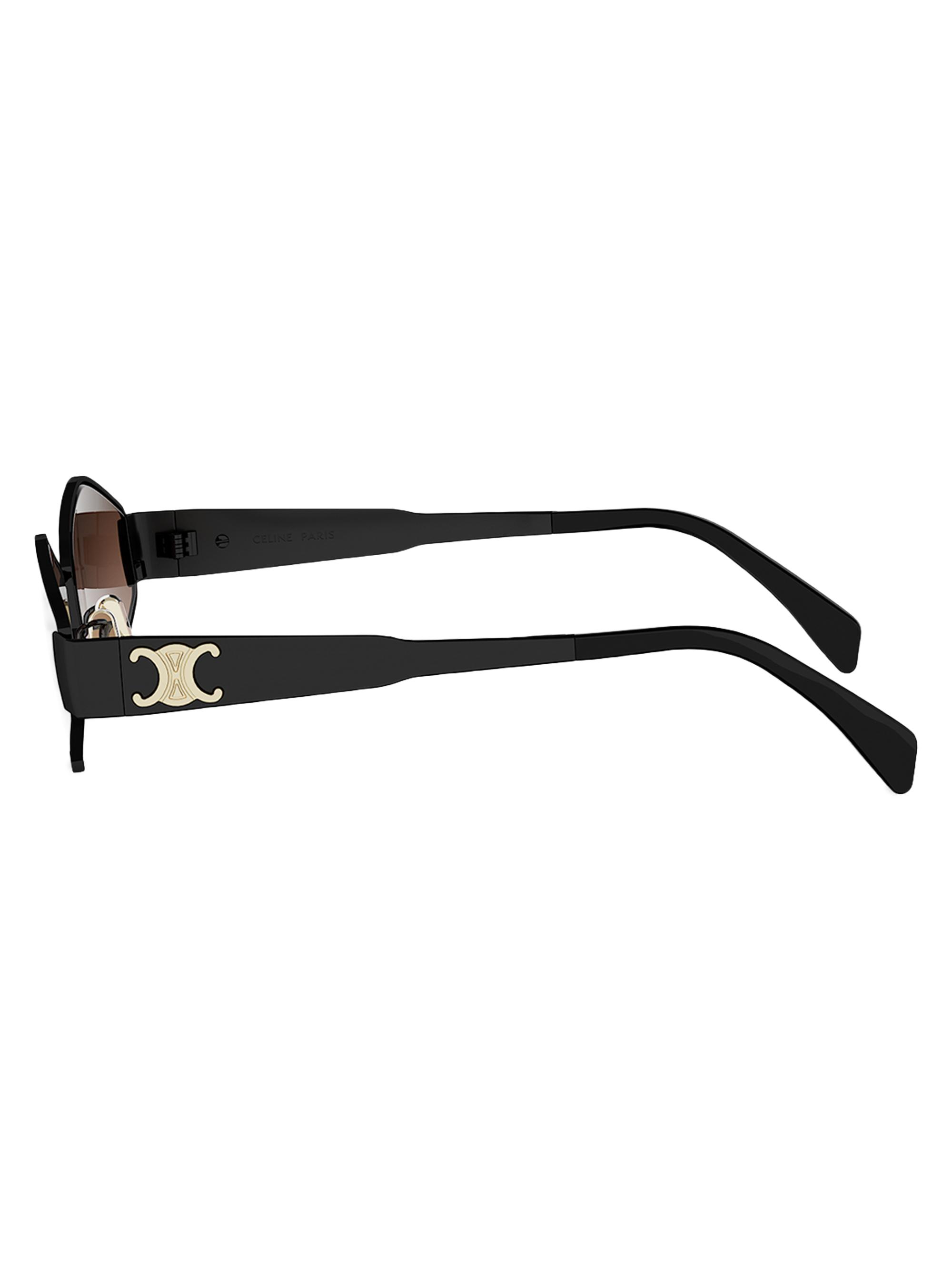 CELINE Metal Triomphe 54MM Geometric Sunglasses | Saks Fifth Avenue