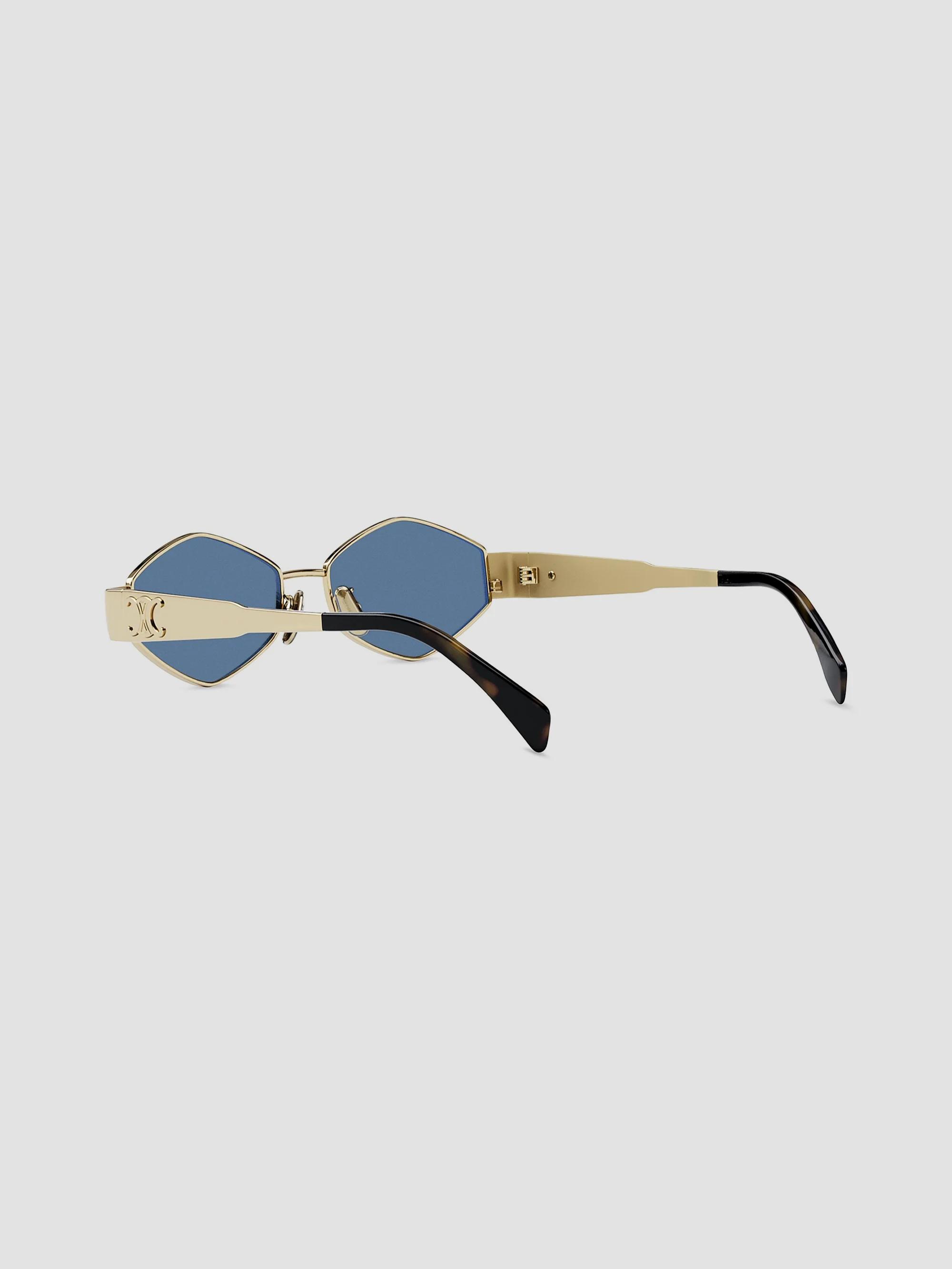 CELINE Metal Triomphe 54MM Geometric Sunglasses | Saks Fifth  display picture 2