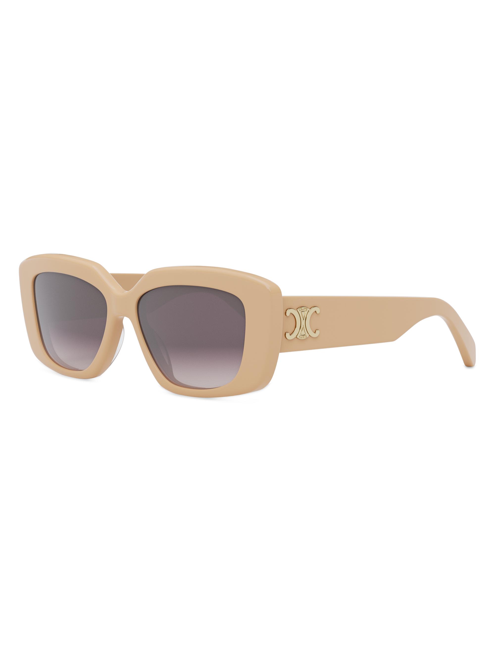 CELINE Triomphe 55MM Geometric Sunglasses | Saks Fifth Avenue