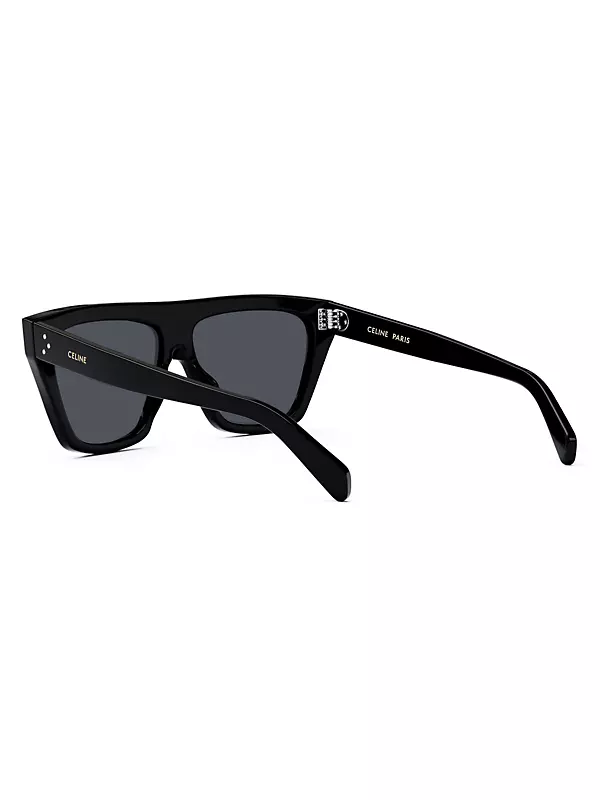 Bold 3 Dots 58MM Shield Sunglasses