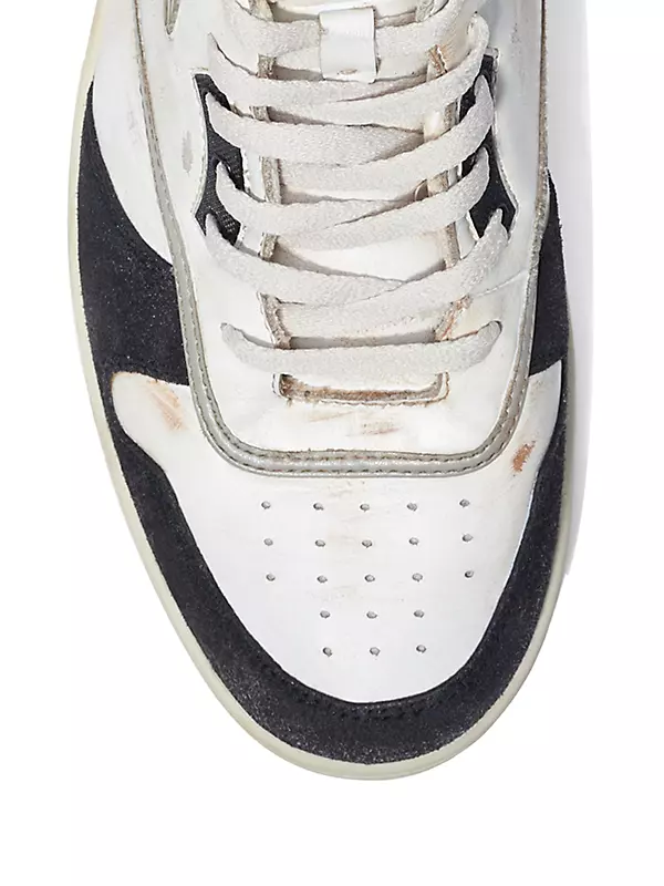 COACH®  Distressed High Top Sneaker