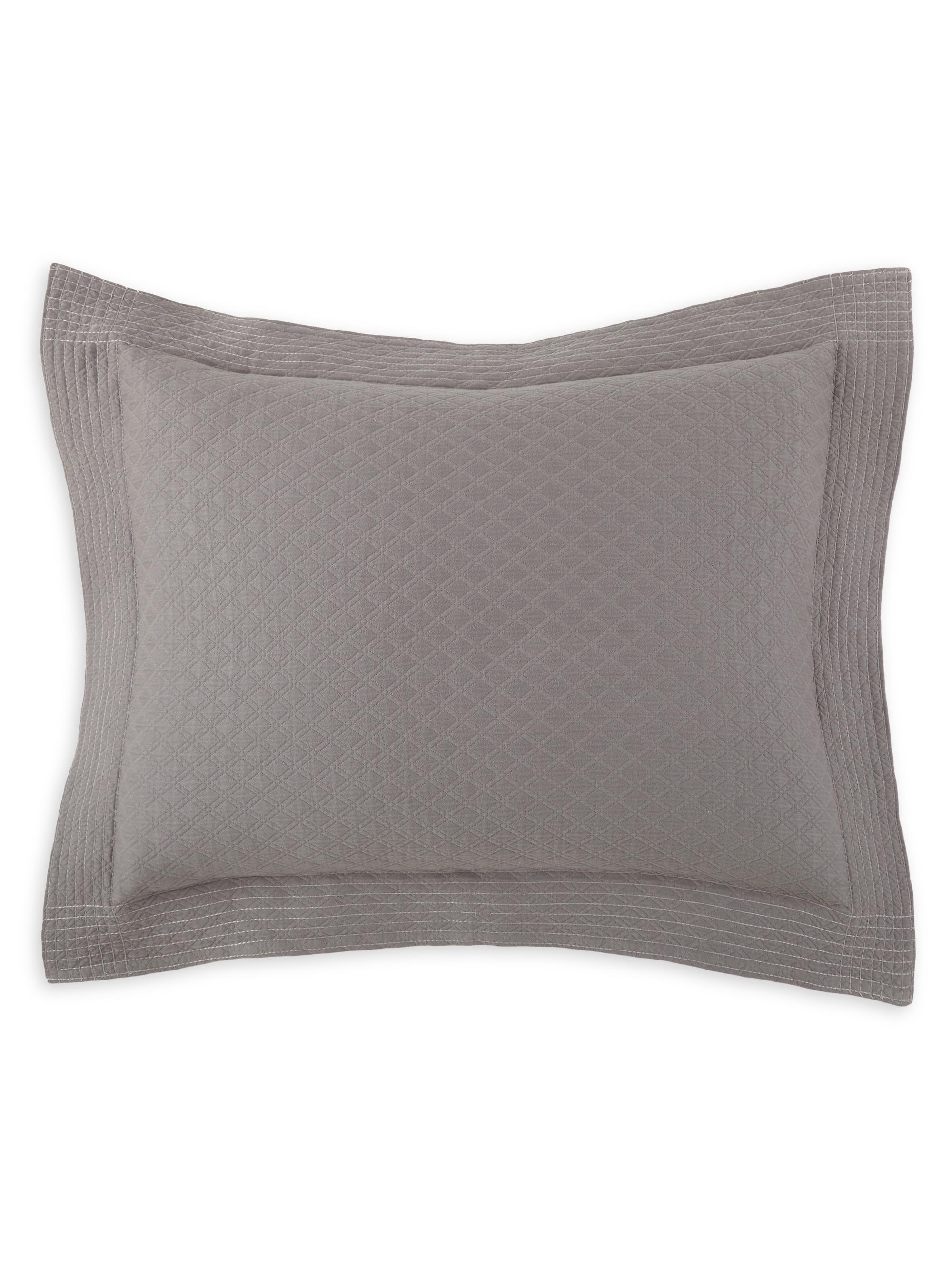 Peacock Alley Alyssa Matelassé Sham - Gray European
