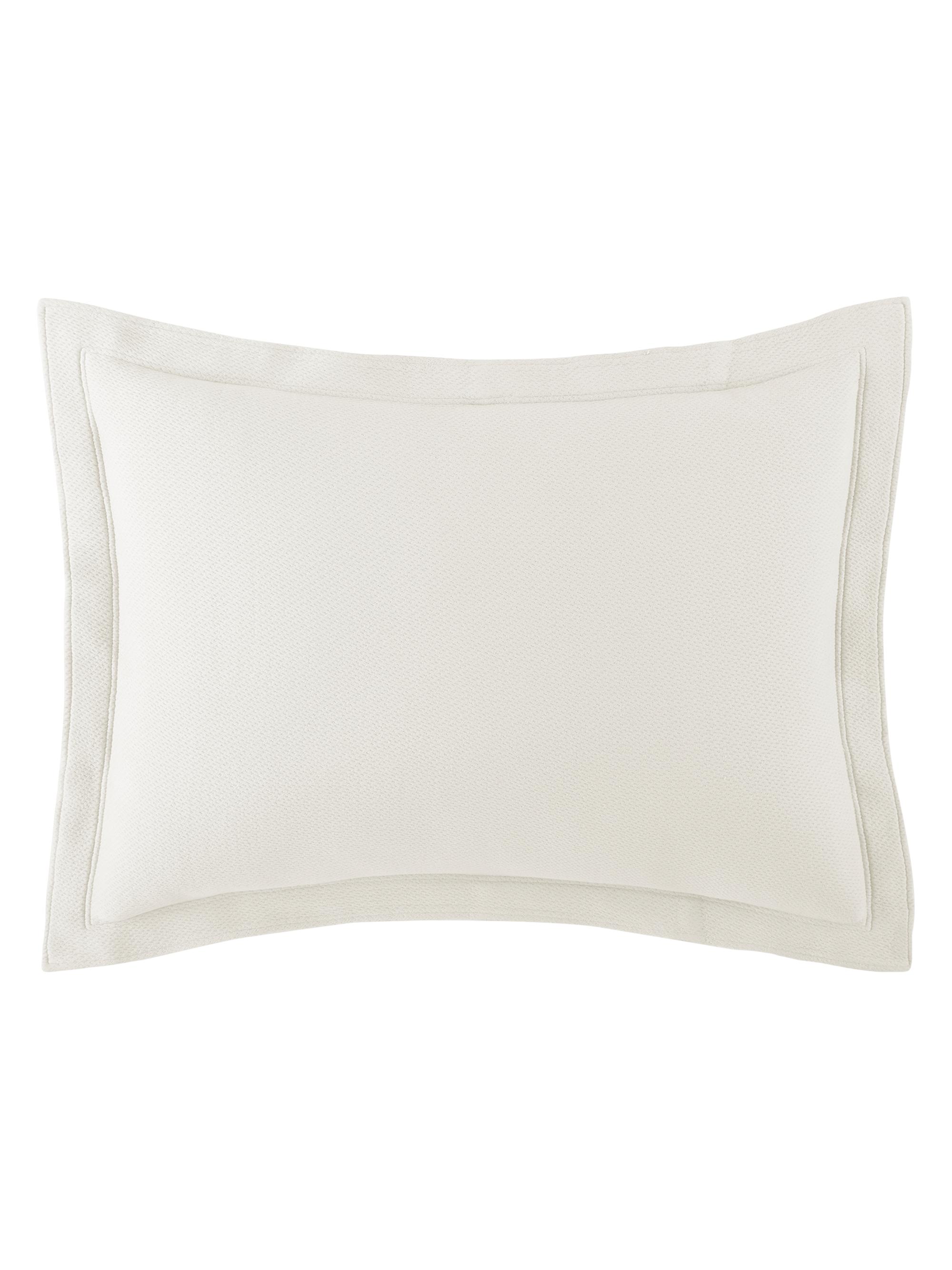 Peacock Alley Angie Stonewashed Matelassé Sham - Pearl Standard